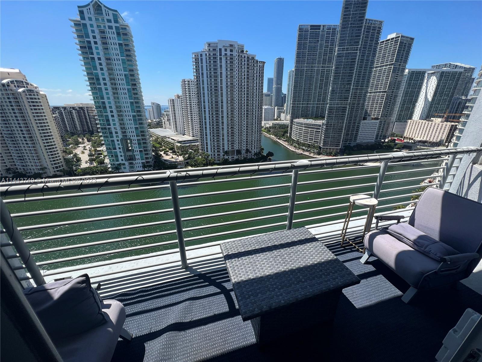 EAUTIFUL 2 BEDROOMS 2 BATHS CONDO WITH DIRECT WATER VIEW OF BISCAYNE BAY, MIAMI RIVER AND BRICKELL SKYLINE. UNIT COMES WITH ITALIAN KITCHEN CABINETS, GRANITE COUNTERTOPS AND MARBLE BATHS. BUILDING AMENITIES INCLUDES: 2 SWIMMING POOLS, JACUZZI, 2 PARTY ROOM, 2 FITNESS CENTERS, CONVENIENCE STORE, 24 HOURS SECURITY, VALET AND CONCIERGE. CENTRALLY LOCATE WITHIN MINUTES OF SOBE, GROVE, GABLES AND DESIGN DISTRICT. MANAGEMENT OFFICE IN THE BUILDING. UNIT READY TO MOVE IN!!