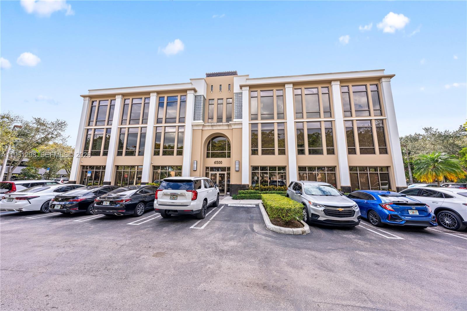 Situated in the heart of Miami Lakes, just walking distance to Main Street, this second-floor corner office/retail unit offers excellent visibility and convenience, ideal for professionals seeking to operate in a vibrant, walkable business district known for its strong demographics, dining, and professional services. This fully remodeled and vacant space is move-in ready and features high ceilings, a private executive office, conference room, reception/waiting area, private restroom, and kitchen, making it ideal for a sales office, professional office, or medical/dental lab, with the option to build out further if needed. The unit includes 3 assigned parking spaces directly adjacent to the corner unit, plus  plenty of guest parking, and benefits from easy access and a quick lease process. Easy to show on short notice; 24-hour notice preferred, call Listing Agent. Tenant can be moved in ASAP. ***Triple Net Lease, CAM FEE is $819.12 per month, taxes are $518.13 per month.***