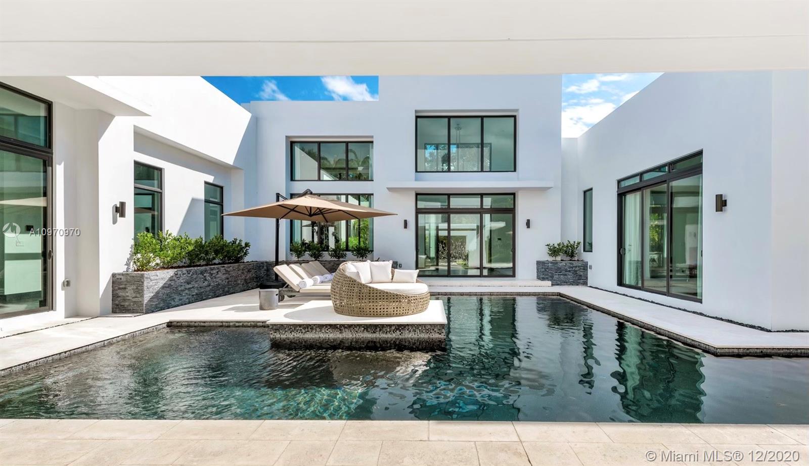 Set on one acre, in Snapper Creek Lakes, this modern masterpiece - completed in 2020 – has everything you want right now … land, location and space. This 5 bedroom, 4/2 bath  - plus study and office which can be easily converted to 6th and 7th bedrooms - is the epitome of Miami Chic living with the elegance of Coral Gables. The chef’s kitchen is an epicurean delight with Sub Zero & WOLF Appliances, cooking island and stunning pool views. Open entertaining spaces and retractable glass doors bring in an abundance of natural light during the day. Heated salt water pool plus lap pool, 3 car garage and expansive motor court complete this magnificent estate.  Ideally located near the best Private Schools. An absolute must see.