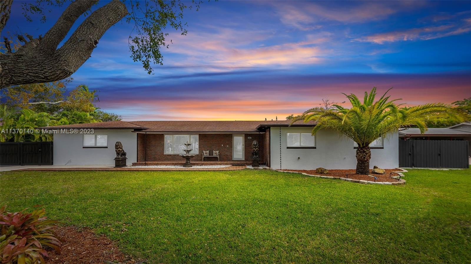 This home is an excellent example of all Miami has to offer!!!! From its mature landscape to its stately design, this home checks all the boxes. INTERIOR FEATURES INCLUDE A BONUS ROOM PROVIDING plenty of room to grow. There is also custom wood cabinetry throughout, as well as granite counters and stainless appliances in the kitchen. THIS PROPERTY BOASTS A LARGE BACKYARD WITH A pool and enclosed patio , Impact windows and doors all new pluming!!!  All agents must accompany their clients at the time of showing as per seller’s request. NO exceptions.