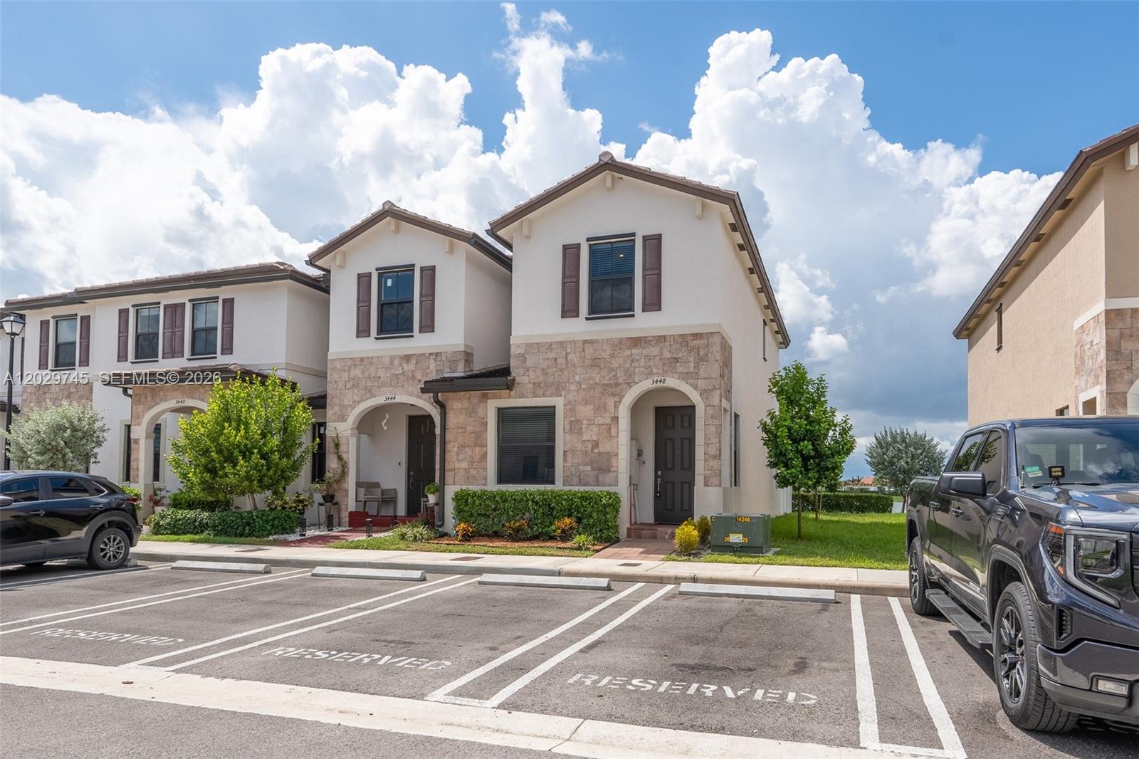 Beautiful 3-bedroom, 2.5-bath corner-unit townhome located in the sought-after gated community of Aquabella. This bright and spacious residence offers serene lake views, two assigned parking spaces, and stylish modern finishes throughout, including white cabinetry, quartz countertops, and stainless-steel appliances. The first floor features elegant ceramic tile flooring, while the second level offers comfortable carpeting in all bedrooms.

Enjoy an open-concept living and dining area, perfect for everyday living and entertaining. Residents of Aquabella have access to exceptional resort-style amenities, including 24-hour gated security, two clubhouses, fitness centers, sparkling swimming pools, and a children's water park.

Conveniently located near major highways, shopping, dining, and top-rated schools, this move-in-ready home offers the perfect combination of comfort, convenience, and lifestyle. A must-see rental opportunity!