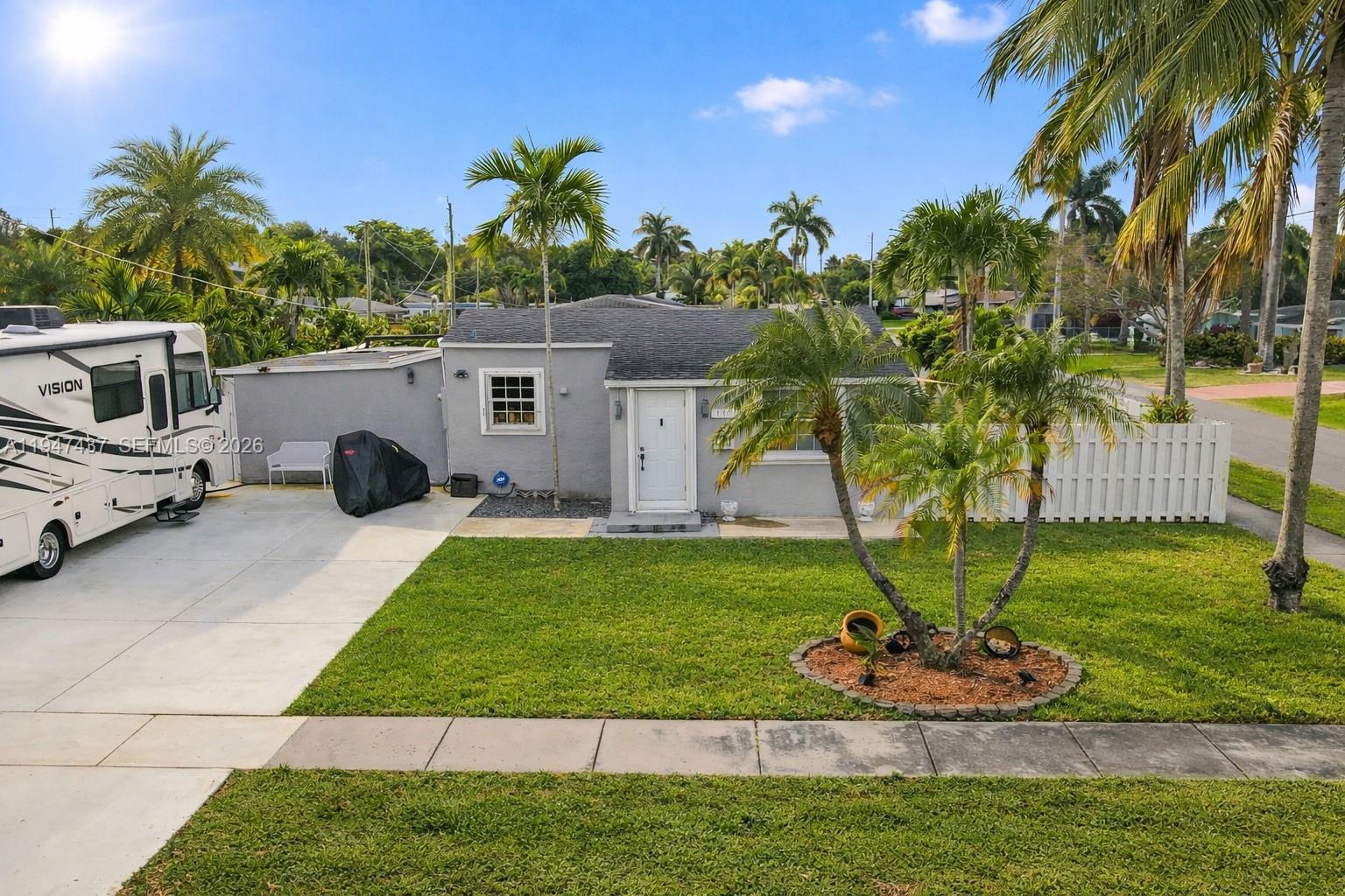 Prime lot with redevelopment potential. Spacious parcel allows for new construction or expansion opportunities . Great option for developers, investors, or end-users looking to create a custom build. City says 3-10 units can be built. (buyer to verify)
Tropical Hallandale Beach property offering a private, resort style backyard perfect for outdoor living and entertaining. Features include renovated interior, kitchen with beautiful backsplash, an above ground pool, hot tub, covered pergola, multiple seating areas, and lush tropical landscaping. Spacious lot with ample parking, including room for an RV, boat, or multiple vehicles. Conveniently located minutes from beaches, Gulfstream Park, shopping, dining, major highways, and Fort Lauderdale Hollywood International Airport. A unique opportunity to enjoy South Florida living with flexibility and outdoor space.