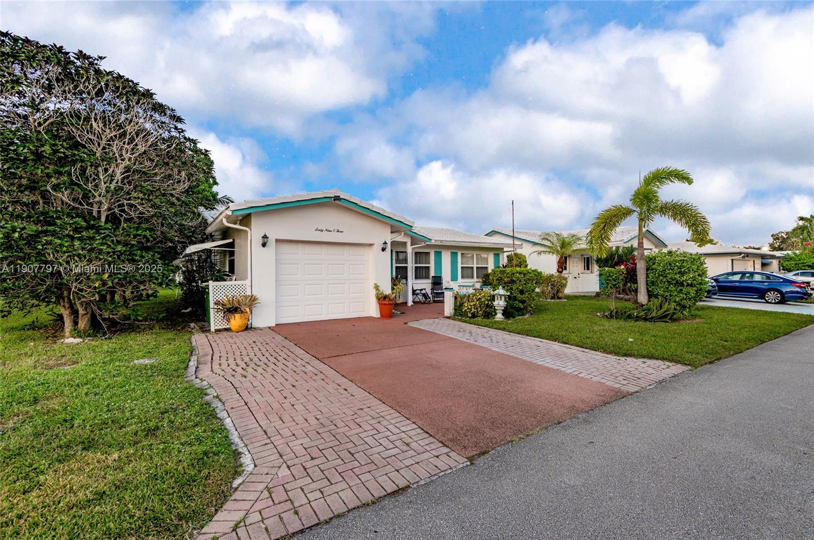 Welcome to this charming home in the desirable Mainlands 55+ community! This well-kept residence offers a spacious and comfortable layout, filled with natural light and a warm, inviting atmosphere. Enjoy the ease of single-level living with two bedrooms, two bathrooms, and a convenient one-car garage. A large living area opens to a relaxing Florida room or patio—perfect for morning coffee or quiet evenings at home. The community provides low-maintenance living with a variety of amenities such as a clubhouse, pool, and social activities. Ideally located close to shopping, dining, and major roadways, this lovely home offers comfort, convenience, and the relaxed Florida lifestyle you’ve been looking for. <b> Price Adjustment for quick sale.</b>