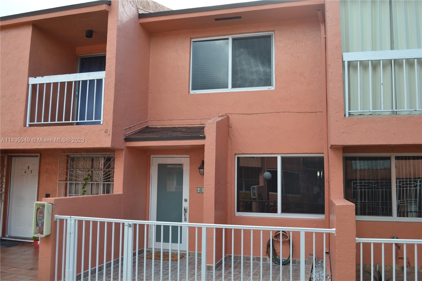 Newly remodeled and spacious 2 bedroom/2 full bath townhouse in Sweetwater. Full bathroom on first floor with two bedrooms and one full bath on second floor. Master bedroom has walk in closet and private balcony. Washer and dryer in unit. Quartz kitchen counter tops with stainless steel appliances. New tile throughout and remodeled bathrooms. Fenced private backyard with covered patio. Nice private court yard entry. Impact resistant windows. Two assigned parking spaces with ample guest parking. Close to shopping centers, main expressways and Dolphin Mall. Community park within one block. Miami International airport 10 minutes away. Florida's Turnpike and Florida International University are about 3 minutes away. Shopping centers within walking distance. Don't miss this great opportunity!