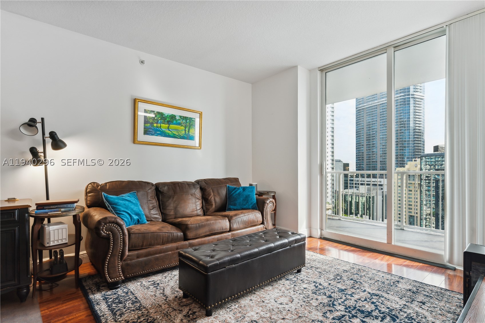 EXPERIENCE BREATH TAKING VIEWS OF DOWNTOWN BRICKELL AND INTRACOASTAL BAY FROM THIS 2BD/2BA UNIT. RECENTLY RENOVATED WITH LAMINATE WOOD FLOORS THROUGHOUT. UPDATED KITCHEN WITH STAINLESS STEEL APPLIANCES. WALK IN CLOSET & FULL WASHER & DRYER WITHIN THE UNIT. ENJOY A/C CONSISTENT TEMPERATURE YEAR-ROUND WITH ECOBEE SMART THERMOSTAT. UNIT FRESHLY PAINTED . AMAZING BAY & SKYLINE VIEWS FROM A LARGE BALCONY. WITHIN WALKING DISTANCE TO RESTAURANTS, SHOPS, BRICKELL CITY CENTRE, MARY BRICKELL VILLAGE, METRO MOVER & METRORAIL. CLOSE TO I-95. AMENITIES INCLUDE SWIMMING POOL WITH CABANAS, STATE OF THE ART FITNESS CENTER, SPACIOUS PARTY ROOM, VALET & 24-HOUR SECURITY. Special assessment of $228 per month. Seller will pay balance of special Assessment at closing. Tenant Occupied .