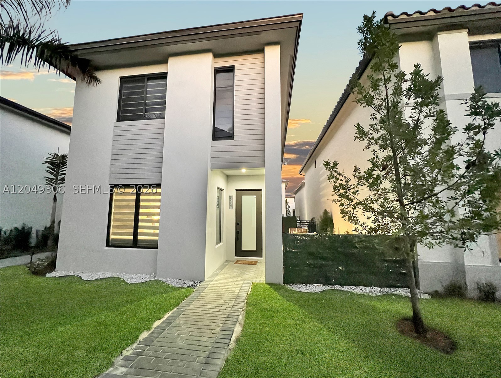 Beautiful two-story corner home located in the highly desirable Canarias community in Doral. Built in 2022, this luxury residence features elegant upgrades, high-end finishes, stylish furniture, impact windows, window shades throughout, washer and dryer, and a fenced patio with abundant natural light, perfect for relaxing or entertaining with family and friends. Enjoy living close to top-rated schools, restaurants, shopping, and everything Doral has to offer. Canarias is a family-friendly community with outstanding amenities, including separate cardio and weight rooms, spinning room, basketball court, indoor track area, fitness classes, spa, community pool, and children’s playground.