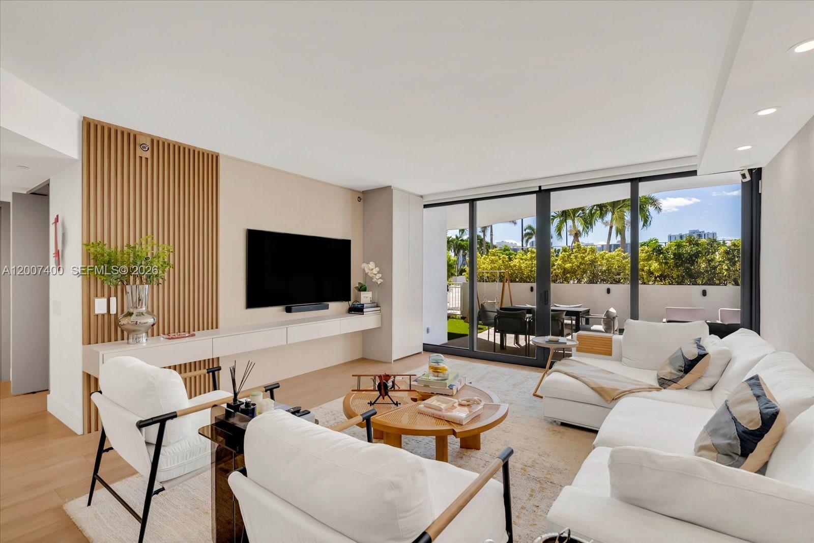 Live with all the amenities of a high class building with the feeling of a Single-family Home. Converted into 3 bedrooms 2.5 baths , this spectacular Lanai unit with a private terrace of approx. 130 sqft with direct access to the pool and tennis court. With 2 assigned parking spaces and storage you can’t miss the opportunity to own this Spectacular and unique unit. Located in the Heart  of Aventura , walking distance to Waterway parks ,access to the Waterways Marina , A+ Schools Aventura City of Excellence School Don Soffer Aventura High School.