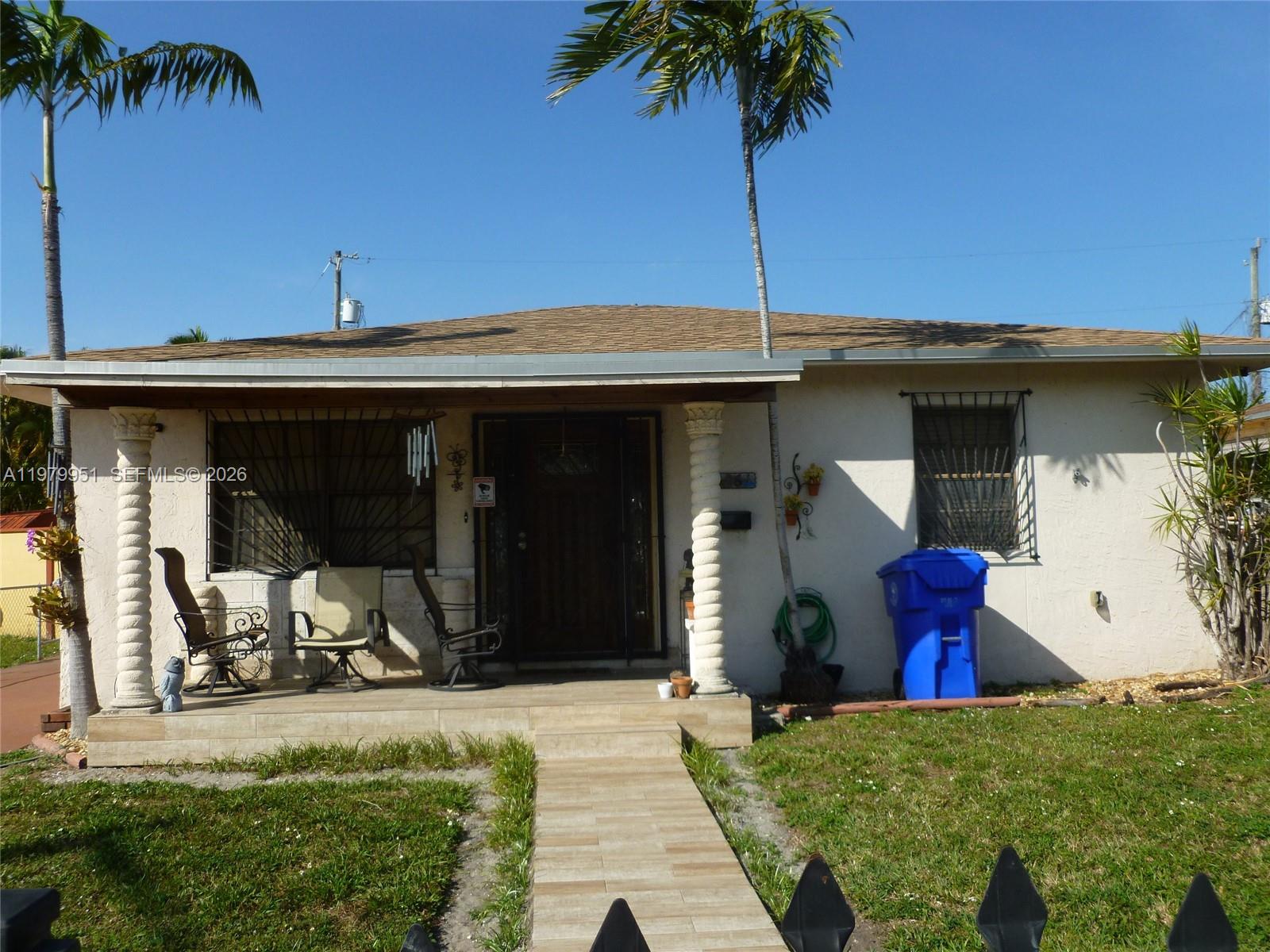 Great opportunity to own desirable home at Grapeland Heights. Features 3 bedrooms, 2 bathrooms. Spacious living area, very large family room and remodeled kitchen with granite counter tops and snack bar counter, separate dining room. Spacious back yard. Washer and dryer in detached separate storage room. Incredible prime location, close to NU Miami Freedom Park Stadium, minutes to Miami International Airport, and Palmetto expressway. Fast-growing area. Parking inside and lots of parking outside in front of property. Roof is approx 2 years old. No HOA.