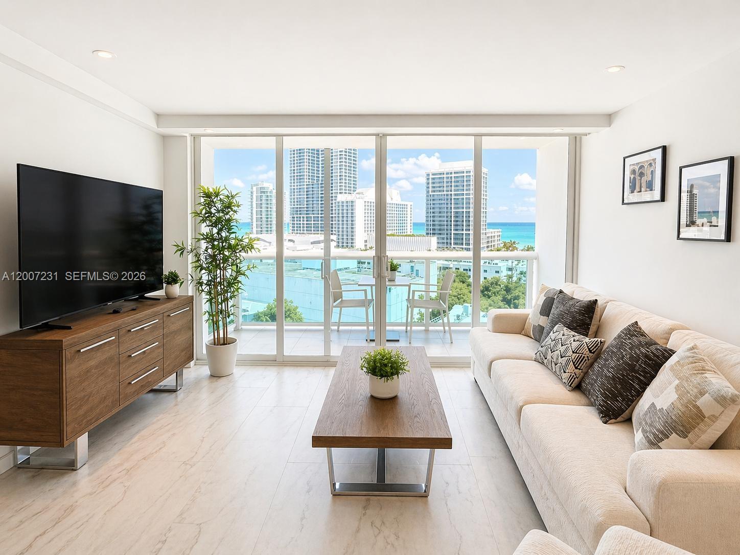 Beautifully updated 1 bedroom / 1.5 bathroom residence at the desirable Aquasol Condominium in Miami Beach. This bright east-facing unit offers stunning open views of the ocean and skyline, filling the space with natural light throughout the day.

Enjoy seamless indoor-outdoor living with floor-to-ceiling sliding glass doors leading to a private balcony with beautiful ocean views—perfect for relaxing or entertaining. 

The unit features elegant large-format flooring, a modern open layout, and a clean, contemporary design throughout. The spacious living area is both stylish and inviting, while the generously sized primary bedroom offers comfort and great natural light. A convenient half bathroom adds functionality for guests.

Aquasol is a full-service waterfront building offering a pool, fitness center, marina, and 24-hour security. Prime location just steps from the beach, dining, and shopping.

Move-in ready and ideal for end users or investors seeking a bright unit with ocean views in the heart of Miami Beach.


All information provided is deemed reliable but not guaranteed and is subject to errors, omissions, and changes without notice. Buyer and buyer’s agent must independently verify all information, including but not limited to measurements, taxes, and association details.