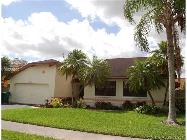 Great family home in great condition and in great location!  No association. This house in Kendall features 4BR/2 Baths, family room, pool w/Jacuzzi, and 2 car garage. Remodeled kitchen. French doors, volume ceilings, tile in living areas & wood laminate floors in bedrooms. This property is in walking distance to shopping malls, movie theaters and convenient major highways. Excellent neighborhood, come see it!