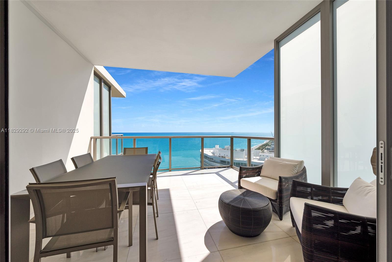 Experience luxury living at the St. Regis Bal Harbour in this beautifully designed and furnished 2-bedroom, 2-bath penthouse residence with stunning direct ocean views. Located in the exclusive center tower, it features two spacious terraces, a master suite with king bed, walk-through closet, and oversized bath, plus a second bedroom with a queen bed. The open kitchen and living area are perfect for entertaining.

Enjoy 5-star amenities: Remède Spa, Butler Service, Gourmet Dining, private beach club, in-room dining, and full access to both residence towers. Just steps from the Bal Harbour Shops.