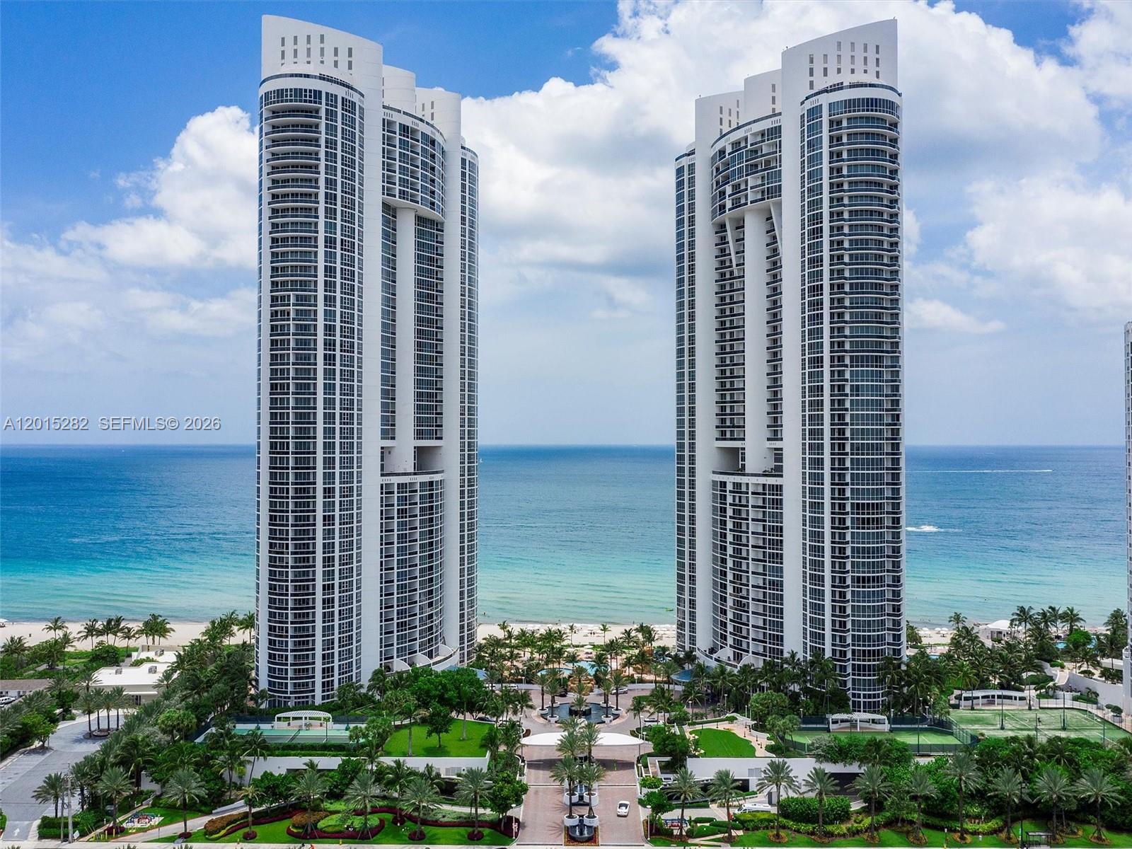 Trump Royale Condo in Sunny Isles , offering one of the most coveted lines with stunning direct ocean views. Beautifully designed with attention to detail, this unit showcases breathtaking ocean views from every room. The condo features 2 bedrooms, 2.5 bathrooms, elegant marble floors throughout the living area, and carpet in the bedrooms. The kitchen is equipped with top-of-the-line appliances, including a Sub-Zero refrigerator and Miele appliances. Enjoy a spacious balcony with endless water views. Building amenities include a resort-style pool with access to Trump Hotel facilities, beach and pool service, billiard room, conference room, 24-hour security, and valet.
