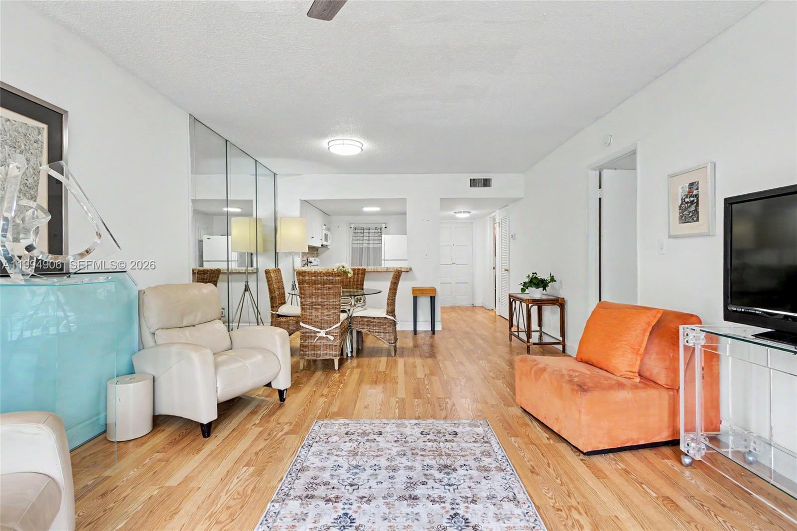 Completely upgraded corner unit with open floor plan.  Spacious bedroom with two large bank of windows allowing endless amounts of light, walk-in closet, vanity area and updated bathroom.  Tastefully renovated guest bath.  Steps to swimming pools, workout room, pickleball, private walking paths and community room with full kitchen and barbeques.  Highly sought after Hillcrest is close to shopping, dining, beaches, Hardrock Hotel & Casino, Gulfstream Park & Racing, Ft. Lauderdale Airport, all major highways and the Famous Hollywood Boardwalk. *NO LEASING* *ONE CAR ONLY*