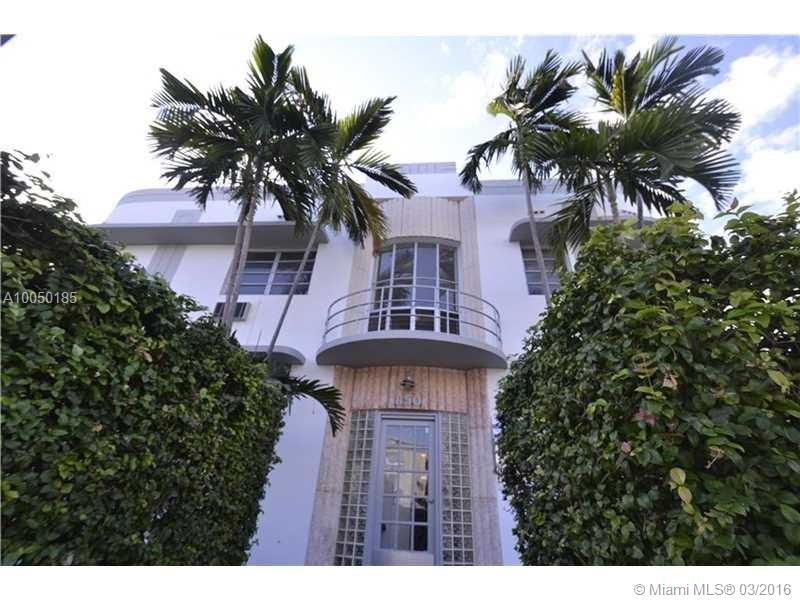 Charming studio located in ultra-urban South Beach just steps away from Lincoln Road, Espanola Way and Ocean Drive! Hurry in to see this luxurious studio! It is unique and elegant with tile floors throughout the unit, updated kitchen with SS appliances, fully renovated modern bathroom, and vast amount of closet space! This immaculate property offers you a secure & gated entrance, and lush landscaping!