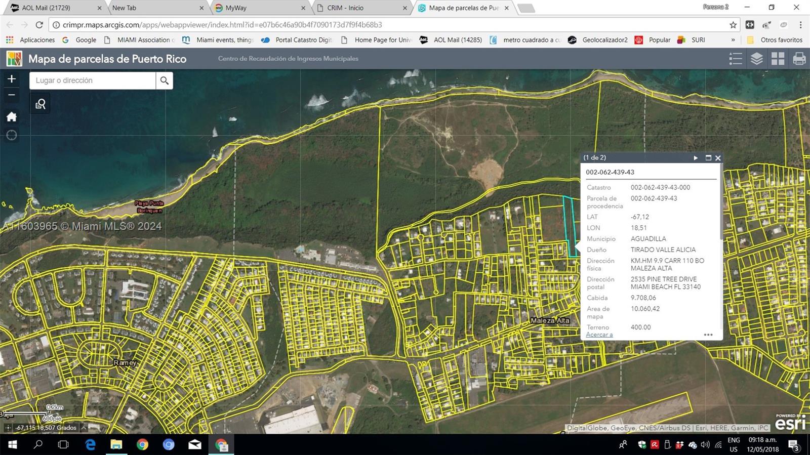 BO MALEZAALTA AGUADILLA PR - Land