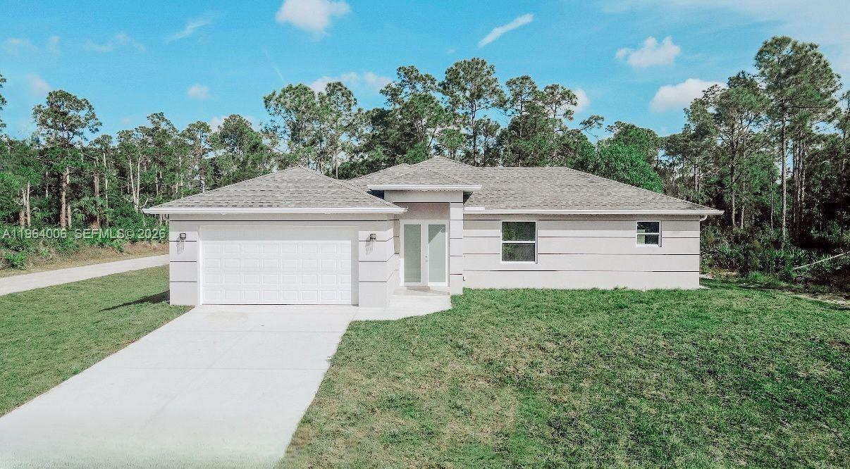 BRand new 4-bedroom, 2-bath home with a 2-car garage offering 2,550 sq. ft. of comfortable living space—perfect for families or anyone seeking extra room to relax and entertain. Conveniently located just 12 miles from Fort Myers, with easy access to beaches, shopping, and I-75. Enjoy a peaceful suburban setting surrounded by canals, preserve, and open space, while still being close to golf courses, parks, and great fishing spots. A wonderful opportunity for a growing family looking for space, comfort, and lifestyle.