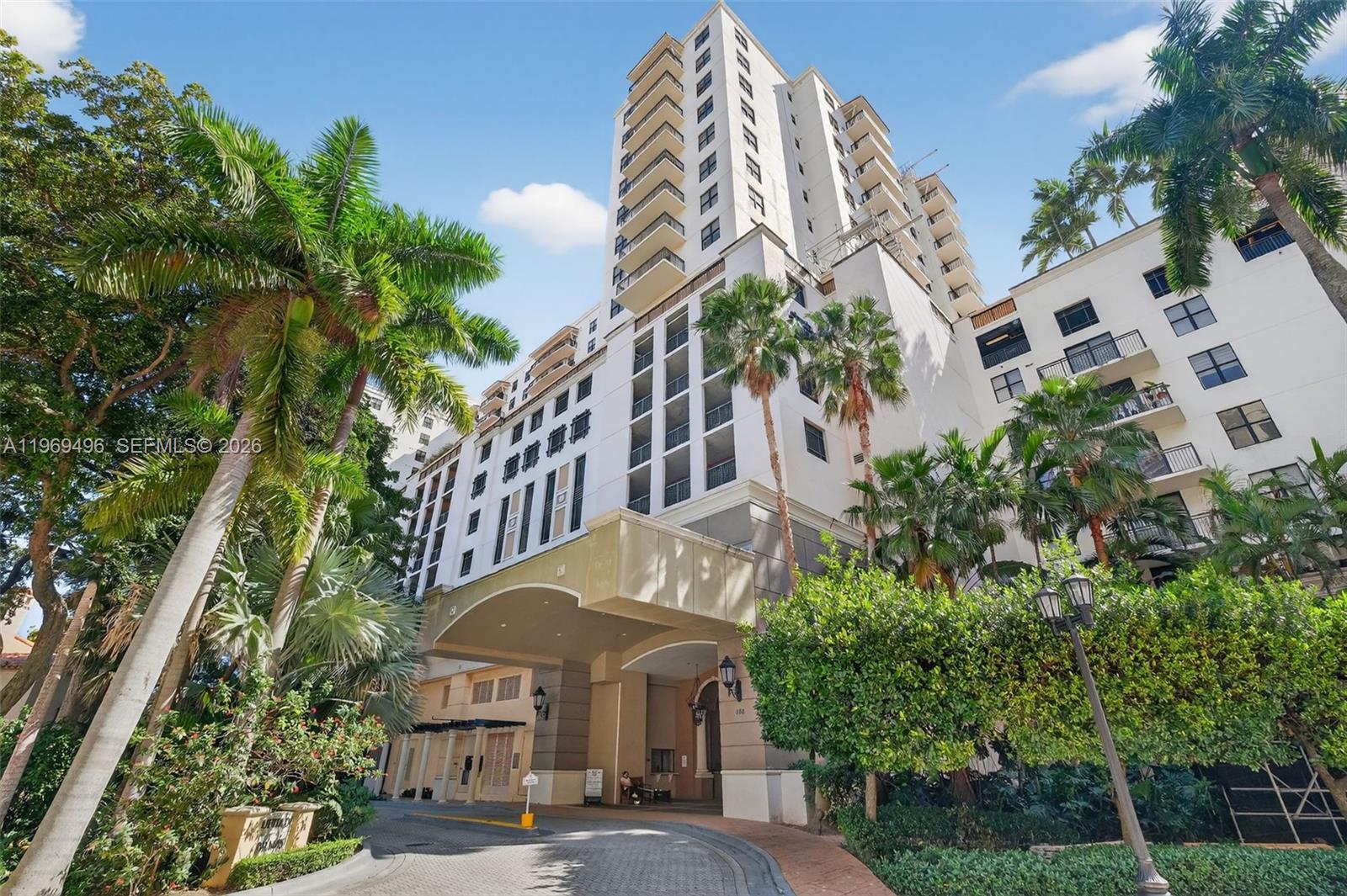 Experience refined urban living in the heart of Coral Gables. This rarely available 3-bedroom, 2-bath luxury condo has unparalleled open views of the city skyline. The kitchen features granite countertops and stainless-steel appliances, complemented by wood flooring throughout. Enjoy an expansive balcony with panoramic sunset views—perfect for relaxing or entertaining.

Residents are welcomed by an elegant grand lobby and enjoy concierge, valet, and security services, along with business amenities and a stylish club room. Stay active in the fitness center overlooking the pool, or unwind on the sun deck and spa.

Ideally located just minutes from Miracle Mile, Brickell, and Downtown Miami. Includes two covered parking spaces.