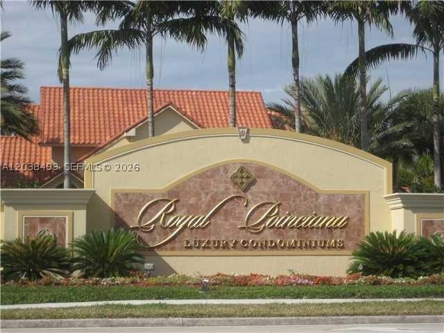 Beautiful 1st floor condo in the gated community of Royal Poinciana . Conveniently location. Gated Community  .Bright condo with 2 Bed 1 Bath with an extra sink in master Bed. 1 reserved parking spot,  The unit its rented for 1930. Pets welcome