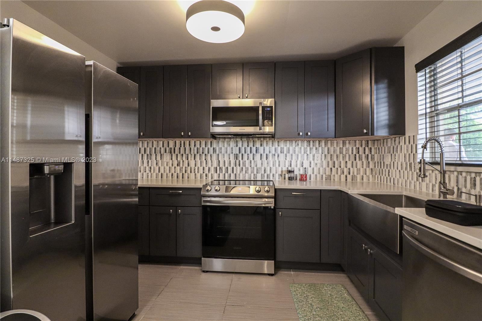 Great spacious corner unit 2 bed/2 bath with +1100 sqft under AC. On the second floor of French Villas at Pembroke Pines. Completely Remodeled, modern kitchen, stainless steel appliances. Nice pool area. BUILDING FRESHLY PAINTED. ELEVATOR IN THE BUILDING with easy access to main roads and highways. Across the street from publix, dollar tree, marshalls, and many more retails & convenience stores. Easy to show! Contact Listing agent to schedule your tour today.