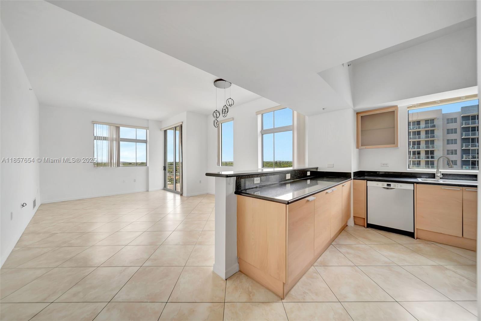 Penthouse floor with high ceilings and stunning views—from ocean sunrises to west facing sunsets featuring 180 skyline vistas from three balconies: one off the south facing master bedroom, one with southwest views from the living room, and the largest balcony off the second bedroom overlooking the pool deck. This 3-bedroom residence offers tile in the main living areas and new carpet in all bedrooms, LED lighting, upgraded Bosch and Samsung appliances, and a 2022 central A/C. The condominium amenities, 24/7 front desk, valet parking available, impact windows and doors, a garage, & an unbeatable location in Downtown Hollywood.  Walk to restaurants, banks, markets, and shops, just under 3 miles to the beach and within 15 minutes of Aventura, Fort Lauderdale, the Turnpike, and I-595.