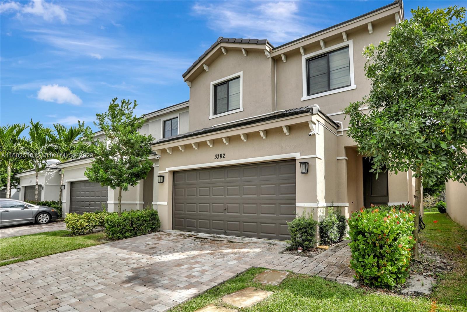 2021 home for lease starting January 1st. INCLUDES: basic cable, internet, water & lawn maintenance via owner paid HOA.2 car garage, impact windows & doors. Large 3 bed, 2.5 bath + LOFT w/security cameras. Tray ceilings in rooms. Owner's en-suite has shower & tub, custom walk-in closet, & balcony overlooking the lake. Upgraded tile throughout entire home. Office nook on 1st floor, perfect for office or schoolwork. Oversized kitchen island, upgraded stainless steel appliances & recessed light. Large open concept living room/dining room combo plus TV room creating an inviting and open entertainment area. Electric blinds on sliders. Whirlpool washer & dryer upstairs for ease of laundry days. Lots of closet space. Playground & various seating areas along sidewalk trail. Pets less than 40lbs ok