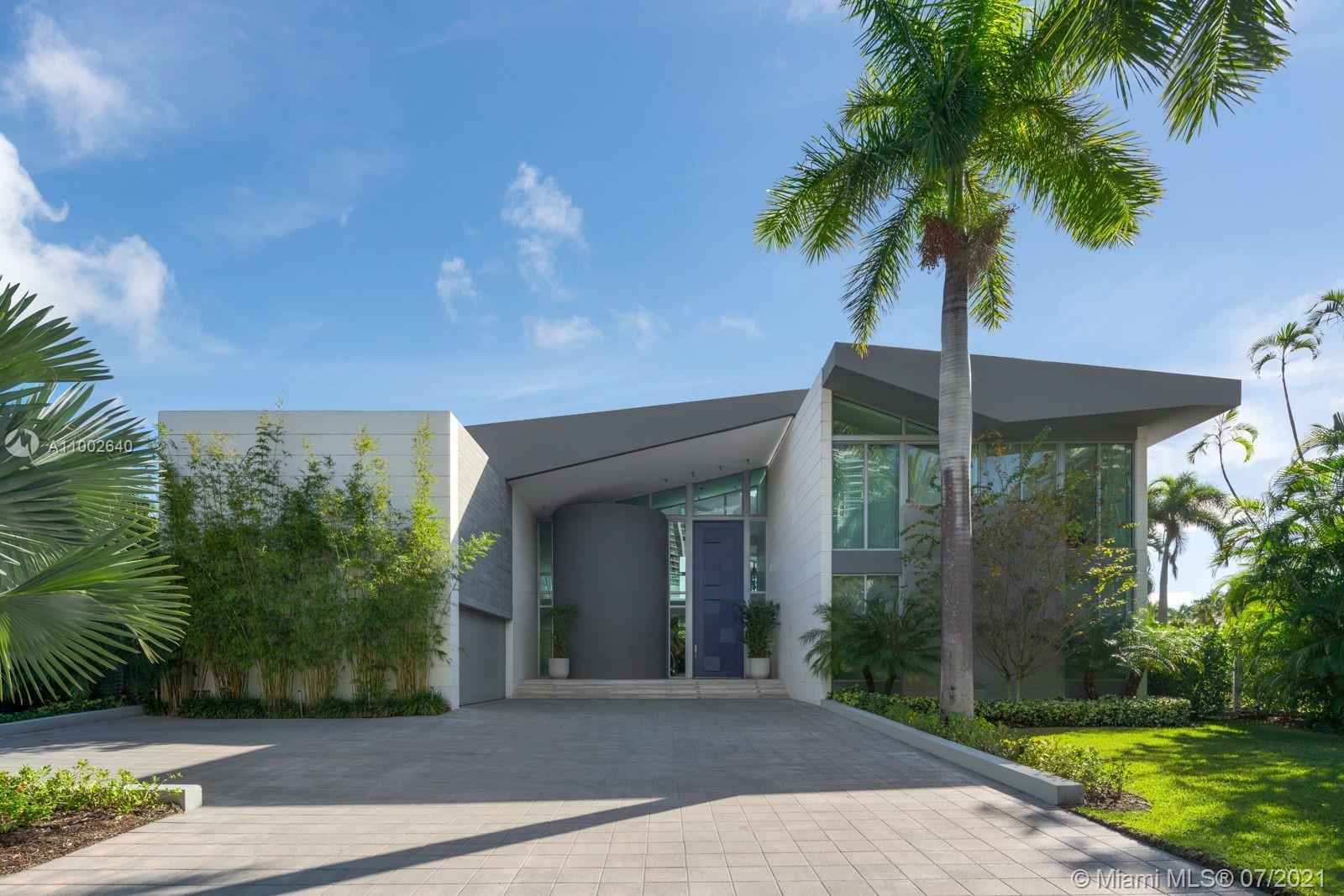 GOLDEN BEACH - EXCLUSIVE GATED COMMUNITY - PRIVATE BEACH. ONE OF A KIND TROPICAL MODERN GEM BUILT IN 2016. NO EXPENSE SPARED! 8 EN SUITE BEDROOMS INCLUDING STAFF QUARTERS. OVER 9,000 SF ON OVERSIZE 16,500 SF LOT WITH SPECTACULAR POOL AREA AND FULLY EQUIPPED PRIVATE DOCK. ENTER THROUGH THE IMPRESSIVE, ARCHITECTUALLY DESIGNED FRONT DOOR INTO A ZEN LIKE ATMOSPHERE OF SOARING CEILINGS, INDOOR GARDENS & STUNNING MILLWORK THROUGHOUT. STATE OF THE ART KITCHEN WITH LARGE BREAKFAST AREA OVERLOOKS THE TRANQUIL WATERWAY. BONUS GLASS ENCLOSED OFFICE/LIBRARY AND UNIQUE FAMILY ROOM LOFT WITH CUSTOM WOODWORK. TENANT OCCUPIED. CALL FOR DETAILS.