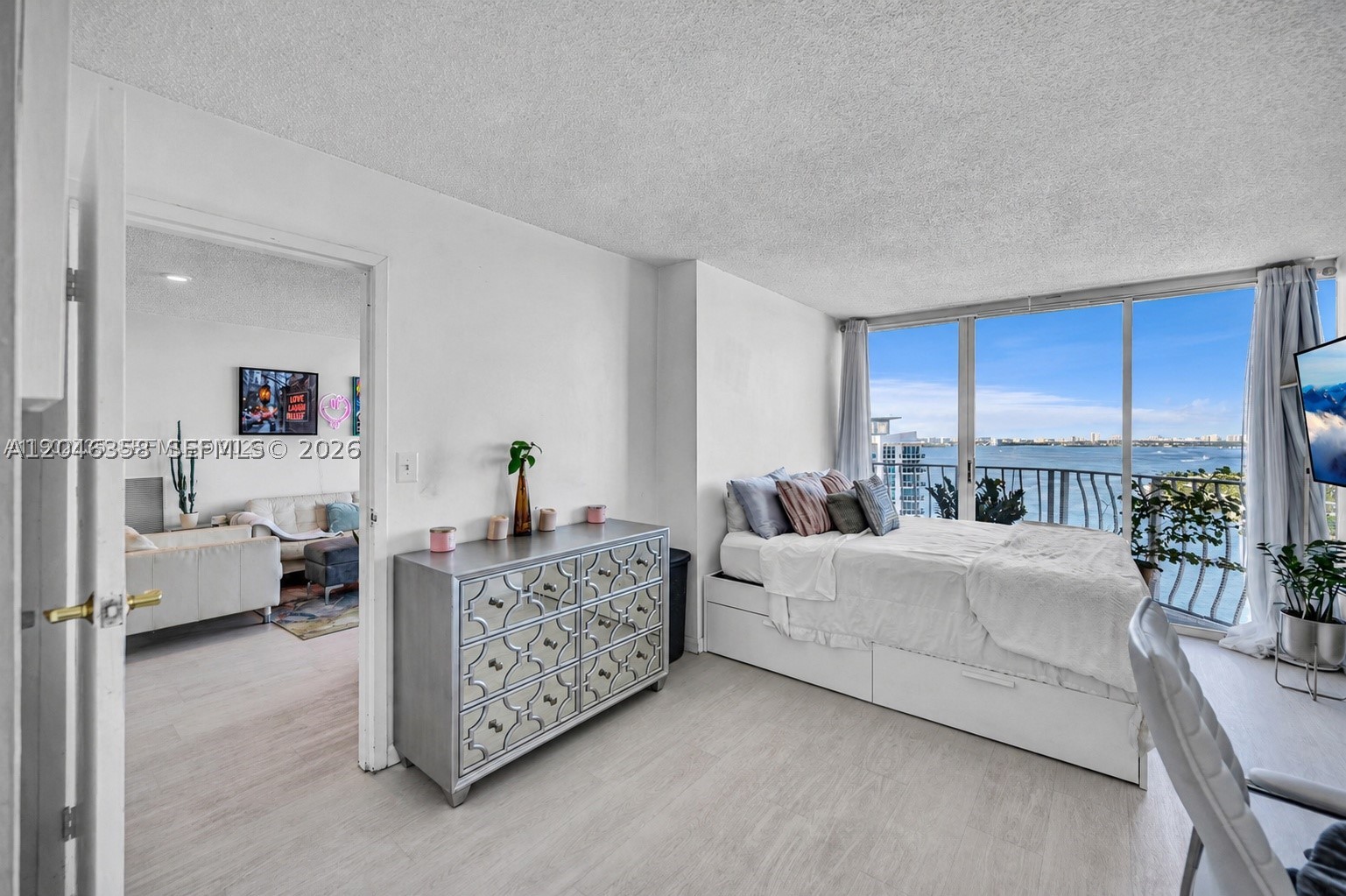 Best Value and View Line in Grandview Palace! Spacious 2BD/2BA residence offering resort-style living with stunning bay and city views. Features a split floor plan, abundant natural light, walk-in closets, and in-unit washer/dryer. For boat lovers, dock slips are available for rent. Enjoy 24-hour security and on-site amenities including shops, restaurants, salon, gym, pool, jacuzzi, and marina. One assigned parking space included. Coming soon to the area: Publix, Shoma Bay Food Hall, and Island Walk, a scenic waterfront promenade enhancing walkability and lifestyle. North Bay Village is also set to welcome a new community and sports center in partnership with the Argentine Football Association (AFA), adding green space, culture, and world-class amenities to this growing island community.
