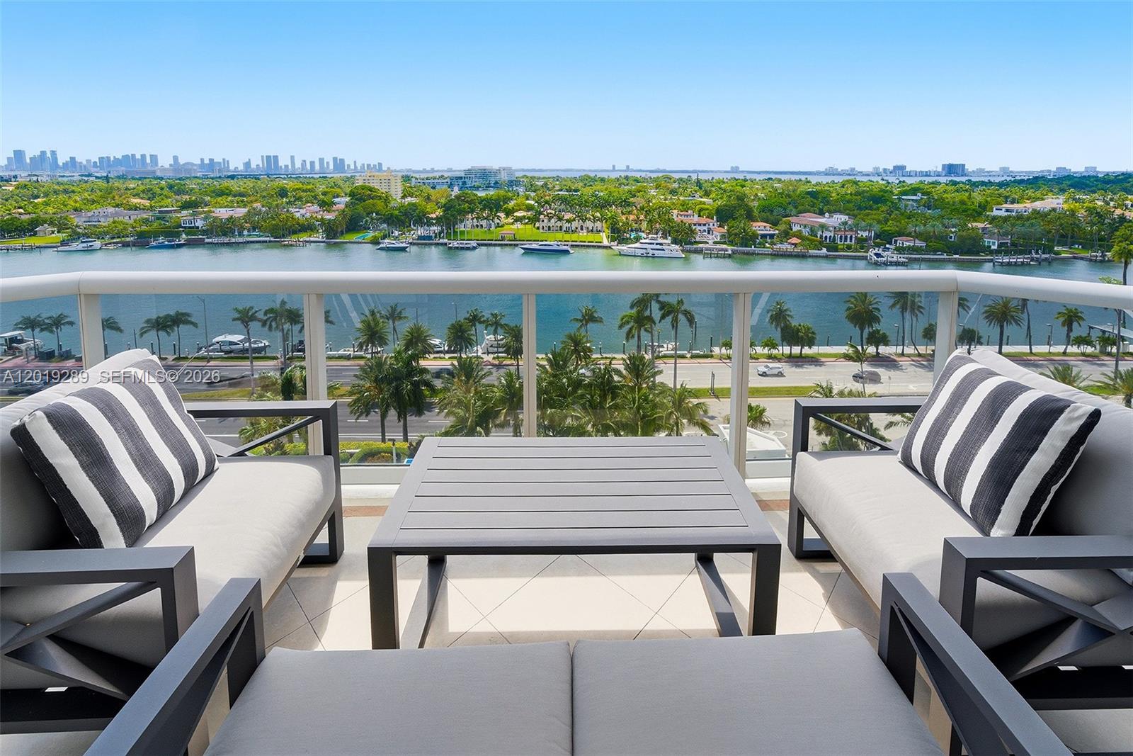 Spectacular and spacious 1-bedroom + den, 2-bath residence at the prestigious Blue Diamond Condominium. The large and highly desirable floor plan features a versatile den currently converted into a second bedroom.
This residence showcases stunning white porcelain flooring throughout, creating a bright and elegant ambiance. The expansive primary suite offers direct access to the terrace, a spacious walk-in closet, and a large en-suite bathroom with jacuzzi tub, separate shower, and dual vanity areas.
The open living and dining areas flow seamlessly to the oversized terrace where breathtaking views of the Intracoastal, Miami skyline, and lush surroundings create the perfect backdrop for relaxing or entertaining. Floor-to-ceiling glass windows fill the residence with natural light, while electric shades throughout provide comfort and convenience. The primary bedroom is enhanced with custom designer drapery  that add softness and  sophistication.
Blue Diamond offers premier oceanfront living with resort-style amenities, including beach service, fitness center, spa, tennis, pickleball, café, valet, security and more. Ideally located in Mid-Miami Beach, minutes from Bal Harbour, South Beach, dining, shopping, and entertainment.