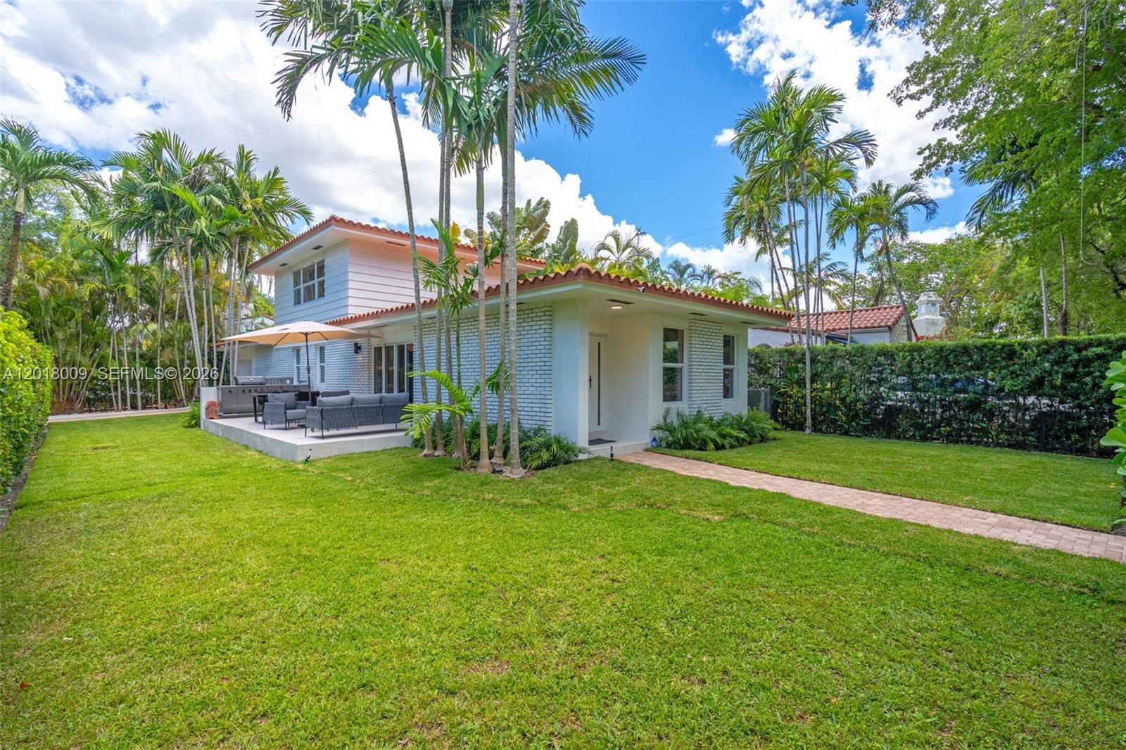 Fully renovated corner-lot home in the heart of Coral Gables offering a fully permitted flex room ideal for an office, gym, playroom, or guest space. This move-in-ready 3BD/2BA residence features hurricane-impact windows and doors, new roof, new A/C, contemporary kitchen, updated flooring, and abundant natural light throughout.

Designed for modern indoor-outdoor living, the open layout flows seamlessly to a private terrace with summer kitchen and beautifully landscaped garden, perfect for entertaining. Located minutes from Granada Golf Course, parks, dining, and top Coral Gables destinations.

A rare opportunity to own a turnkey luxury home on a prime corner lot at an exceptional value.