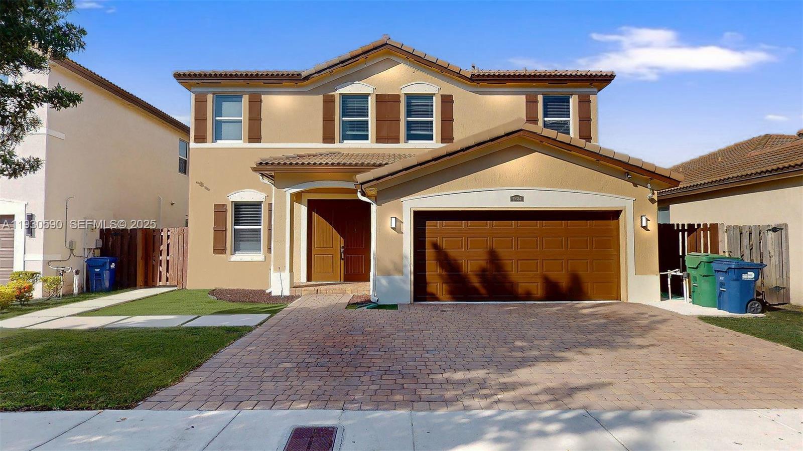 Welcome to this beautifully maintained two-story home located in the desirable newer community of Hemingway Point, built in 2017. Featuring 4 spacious bedrooms and 2.5 bathrooms, this residence is ideal for families seeking comfort, functionality, and style. The soaring high ceilings in the living room create a bright, airy atmosphere, while the open-concept kitchen is perfect for gatherings and everyday living. Enjoy the convenience of a two-car garage and a peaceful setting on a quiet street. Step outside to a fully fenced backyard offering ample space for recreation, a future pool, and a covered terrace—perfect for outdoor entertaining and family time.
As you enter the community, you’ll drive past the clubhouse featuring a large resort-style pool, playground, BBQ area, and covered gathering spaces, enhancing the lifestyle and sense of community. With a well-designed floor plan and tranquil surroundings, this home is where lifestyle, space, and serenity come together. Don’t miss the opportunity to make this your dream home.