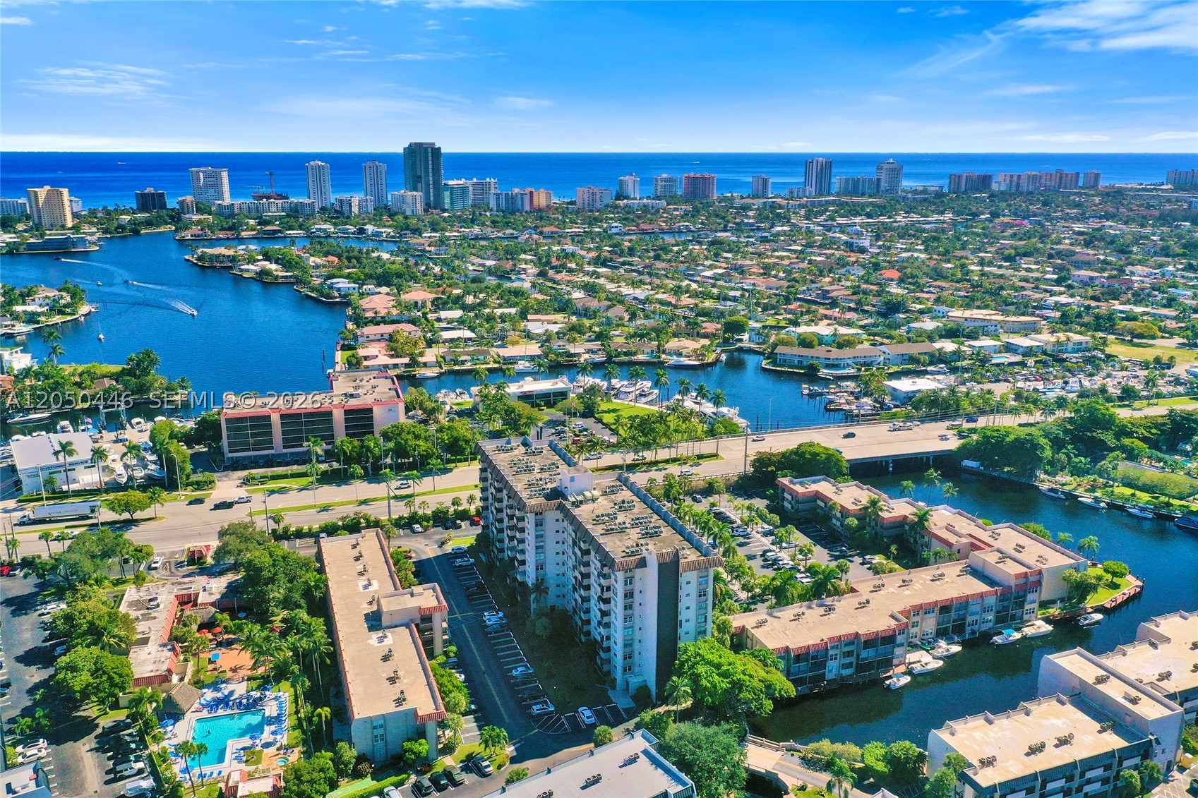 Wake up to spectacular sunrises over the Atlantic Ocean and end your day with beautiful sunsets to the west from this bright and inviting ninth-floor residence in the gated Island Club community. This 2-bedroom, 2-bath condominium offers elevated views of the Intracoastal Waterway, tranquil canals, and the Atlantic Ocean on the horizon.
Natural light fills the spacious living and dining areas, while the private balcony provides the perfect setting to enjoy your morning coffee, unwind in the evening, or simply take in the peaceful water and skyline views. The thoughtfully designed split-bedroom floor plan offers comfort and privacy for both owners and guests.
Additional highlights include impact windows, an in-unit washer and dryer, generous closet space, and one assigned parking space.
Island Club is a gated waterfront community offering resort-style amenities, including two heated swimming pools, a fitness center, clubhouse, pickleball courts, BBQ and picnic areas, beautifully landscaped grounds, and boat dockage (when available). Ideally located just minutes from Pompano Beach's award-winning beach, the Fisher Family Pier, waterfront restaurants, shopping, golf courses, and major highways, this home offers an exceptional blend of convenience and coastal living.
Rarely does an opportunity combine location, water views, resort-style amenities, and exceptional value so beautifully within one of Pompano Beach's most established gated waterfront communities.