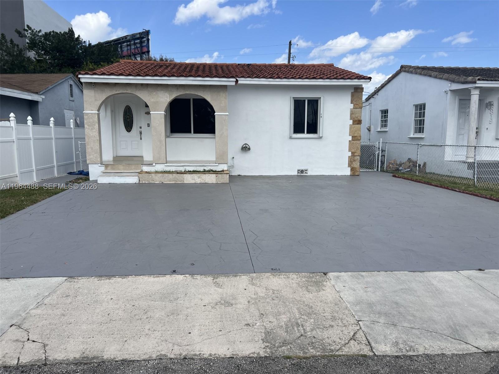 “AS IS” sale! Cozy 3/2 home with upgrades: A/C 2021, hurricane shutters, shed, new patio fence (6 months), tile floors, granite countertops, and brand-new appliances. Fruit trees complete the yard. Prime location near Palmetto Expressway & Miami Children’s Hospital. Showings by 24-hour notice.
