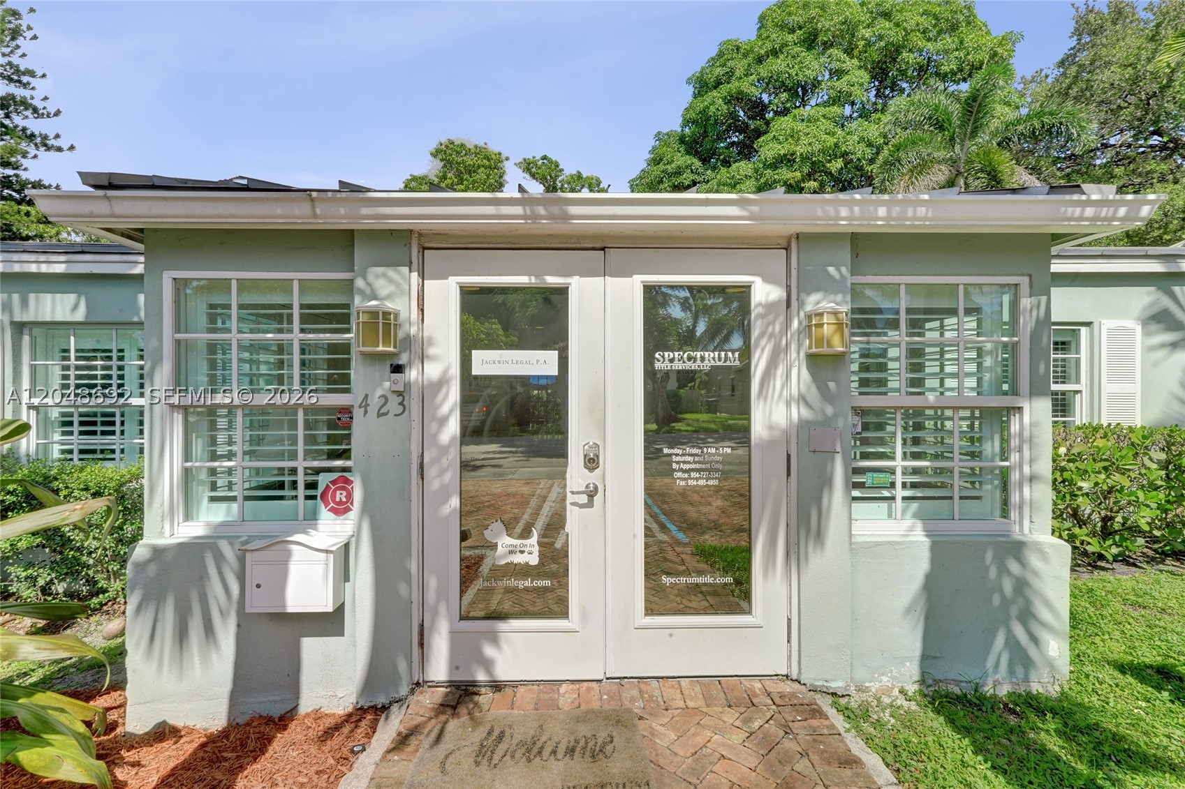Charming and cozy free standing Key West Style Residential Office. Perfect office for a law firm, accountant, doctor or other professional. The office contains 2 inner offices, a large conference room and open space for a growing business. Full sized kitchen with refrigerator, oven and plenty of counter space and cabinets. Relax or work outside on the patio overlooking the backyard. Conveniently located near Broward Health, State Courthouse and future Federal Courthouse. Minutes away from downtown, Fort Lauderdale Airport, I-595 & I-95.