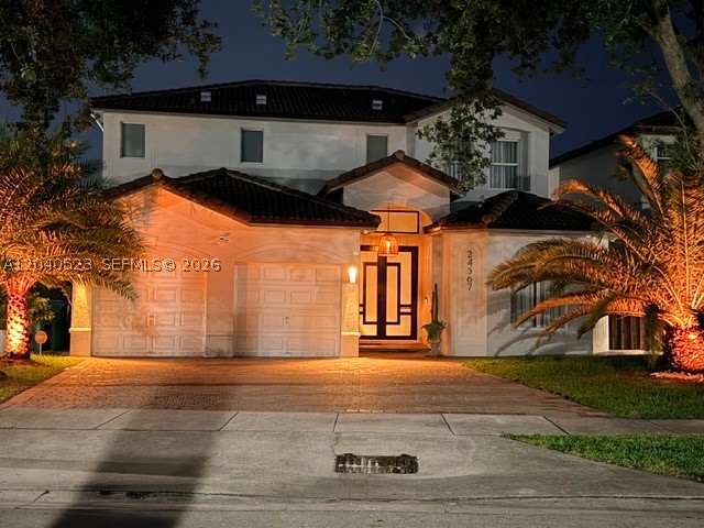 Beautifully and tastefully updated 5 bedroom, 3 bath home featuring fully renovated bathrooms (2024), complete new flooring throughout (2024), porcelain tile downstairs & wood laminate upstairs. The property showcases an exquisite luxury kitchen with premium appliances (2024). The backyard is a peaceful, private oasis with a sparkling pool, lush landscaping, and a gorgeous patio covered terrace. New roof (2023), two new A/C units, new electrical panel & water heater (2020), and a 2 car garage. Additional extensive upgrades include a well water system, drainage improvements, and enhanced curb appeal with 7 mature palm trees creating a true South Florida tropical setting. This home is move-in ready, thoughtfully designed for comfort, style, and peace of mind. Located in desirable neighborhood with convenient access to schools, shopping, dining, and major highways. Come see, you won't be disappointed!