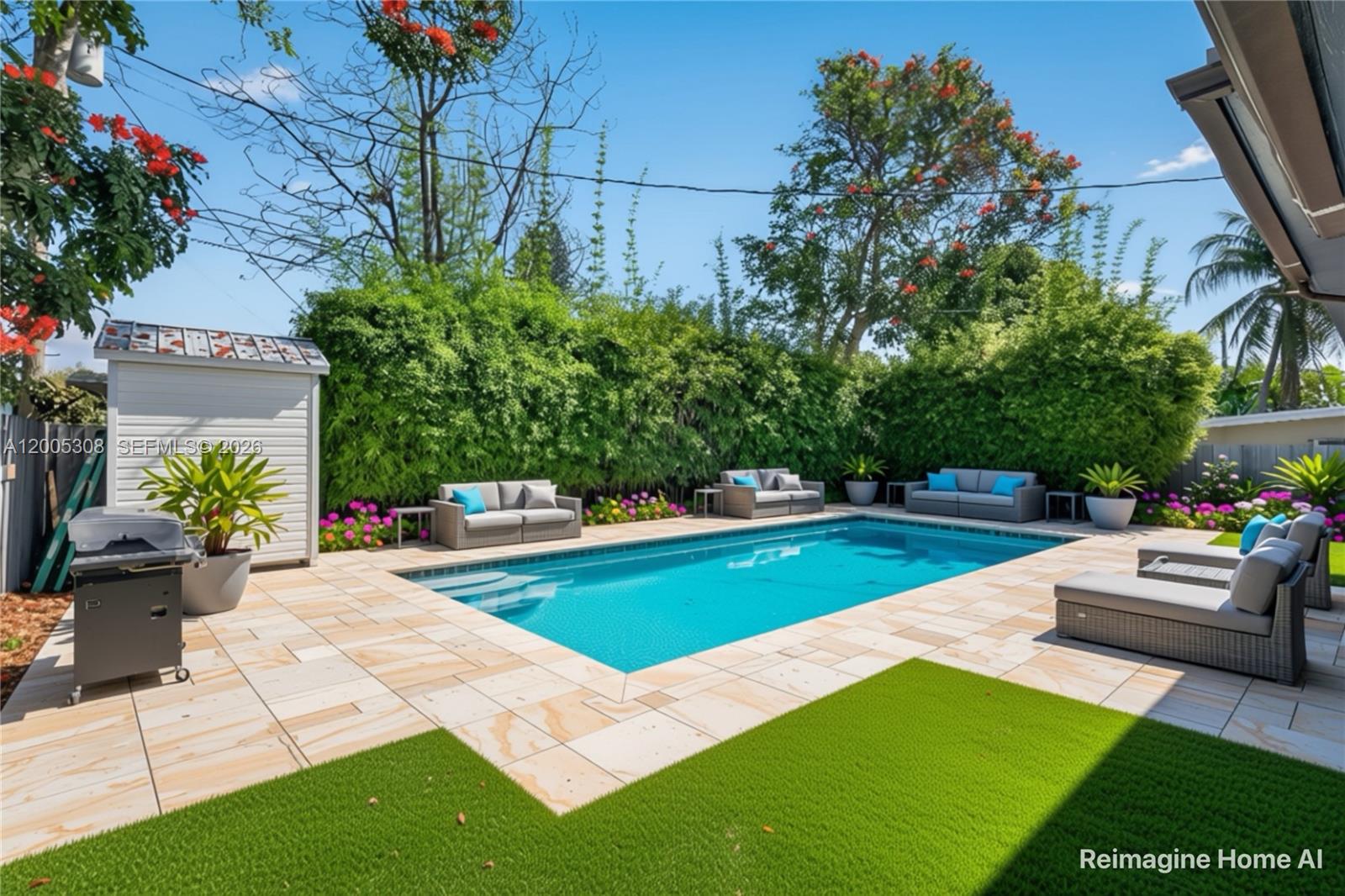 This is the one you’ve been waiting for. A bright, open-concept layout designed for real life , room to play, room to work from home, room to study, and a kitchen that flows seamlessly into the living and dining areas so you’re never missing a moment. Step outside to a large, fully fenced backyard — ready for a swing set today and a pool tomorrow. Pet-friendly. Kid-approved. But what really sets this home apart, the street. NW 109th is one of those quiet, low-traffic blocks where neighbors have been here for years and actually know each other. The kind of block where kids ride bikes and people wave from their driveways. And when you’re ready to get out — you’re steps from the best Miami Shores has to offer, Miami Shores Aquatic Center — exclusive resident access with competition pools, waterslides & swim lessons, Fitness center, tennis, basketball & more, Miami Shores Country Club, Year-round sports leagues, parks & community events. This isn’t just a house. It’s a lifestyle upgrade in one of Miami-Dade’s most established, tight-knit communities. *Images include virtual renderings. Pool and outdoor features are for illustrative purposes only.