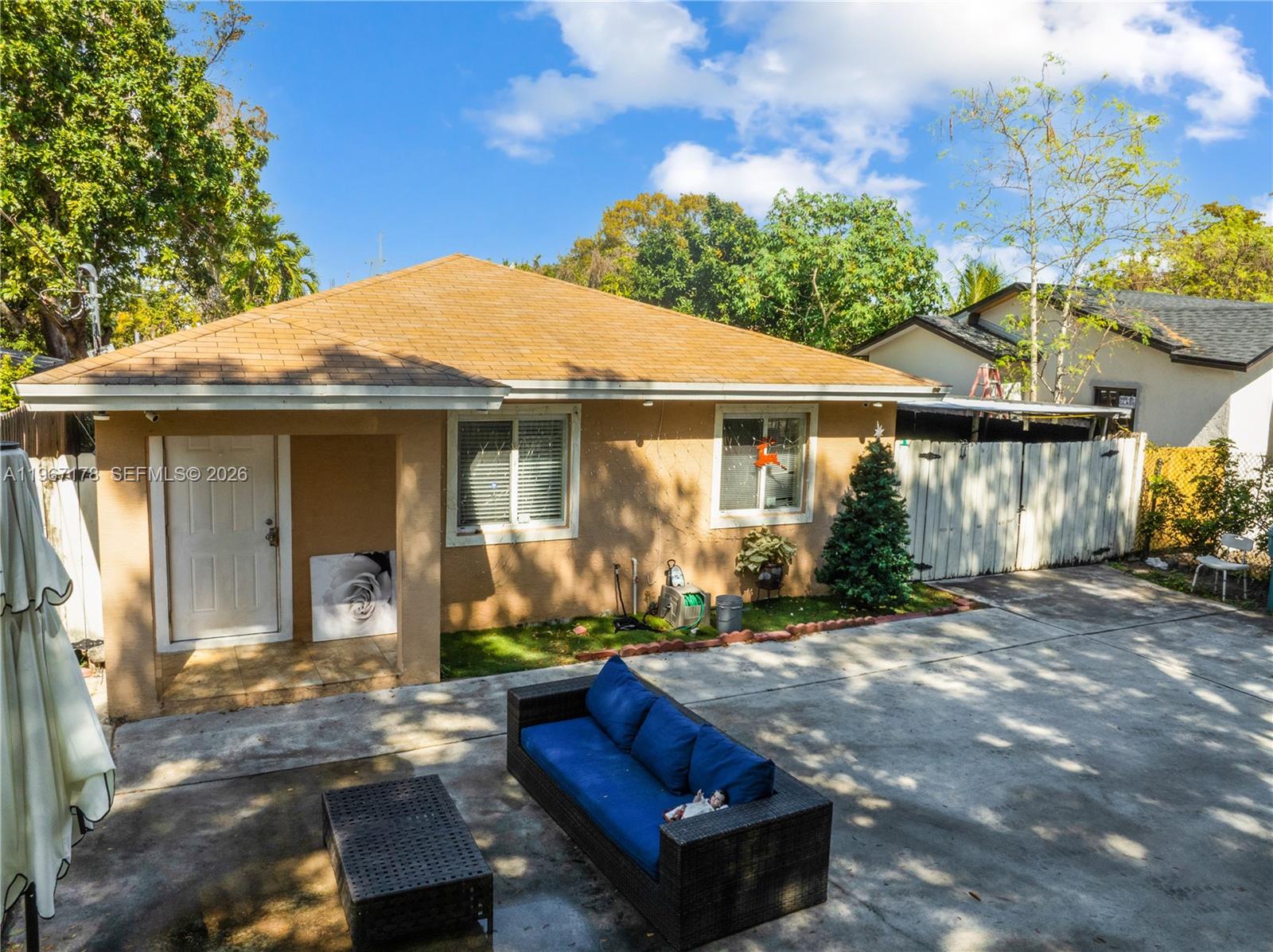 Come see this beautiful home in the heart of Miami! This charming property features a great floor plan with four bedrooms and two baths, offering comfortable living spaces perfect for families or entertaining guests. The large open kitchen comes equipped with stainless steel appliances, providing both style and functionality for everyday living.

The home showcases a welcoming exterior with a warm, neutral façade and a spacious driveway offering plenty of parking. The expansive front patio area is a standout feature—perfect for outdoor gatherings, relaxing evenings, or creating your own private retreat. The generous yard space provides endless possibilities for entertaining, barbecues, or even additional outdoor seating and play areas. The property also includes a fenced perimeter for added security.

This home is just minutes from Miami International Airport, Wynwood, the Design District, and Downtown Miami. Enjoy easy access to major highways, shopping centers, schools, parks, and public transportation.

Don’t miss this incredible opportunity to own a well-located home with ample outdoor space in one of Miami’s most convenient areas!