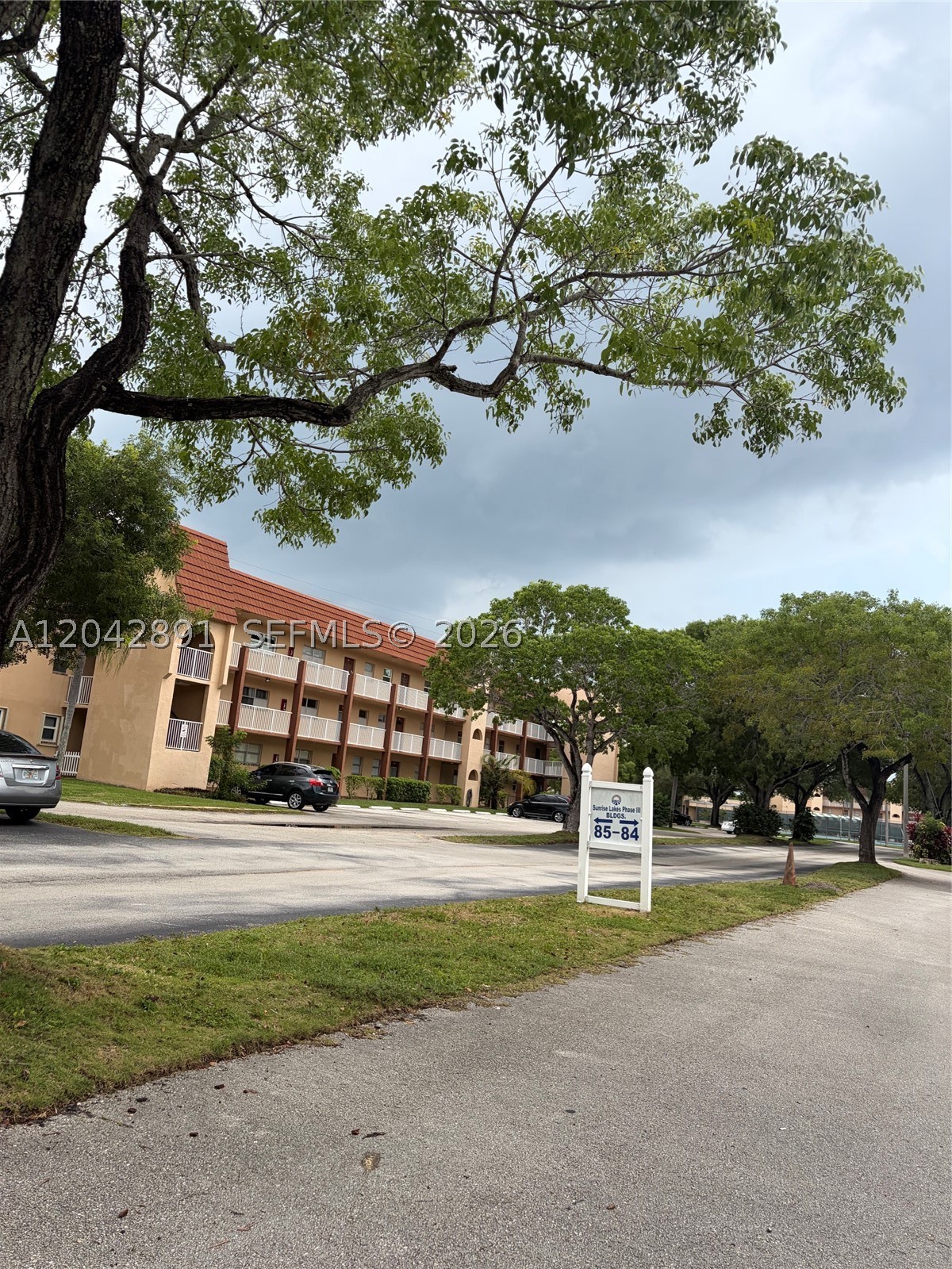Up for sale we have a spacious and conveniently located 2-bedroom, 2-bathroom, first-floor condominium in Sunrise Lakes Phase 3. It has an enclosed patio with impact sliding glass doors and upgraded bathroom with shower. This unit features a wonderful lake view as well. Enjoy a very active 55+ community with various amenities such as: clubhouse, bingo, golf, outdoor pool, indoor pool, tennis court, pickle ball, and hot tub. Association requires 670 credit score, $3,000 monthly income, and 6 months maintenance held in escrow for one year. Monthly HOA payment consists of $763.00. HOA provides free basic cable, internet, trash, and water. Easy to show!