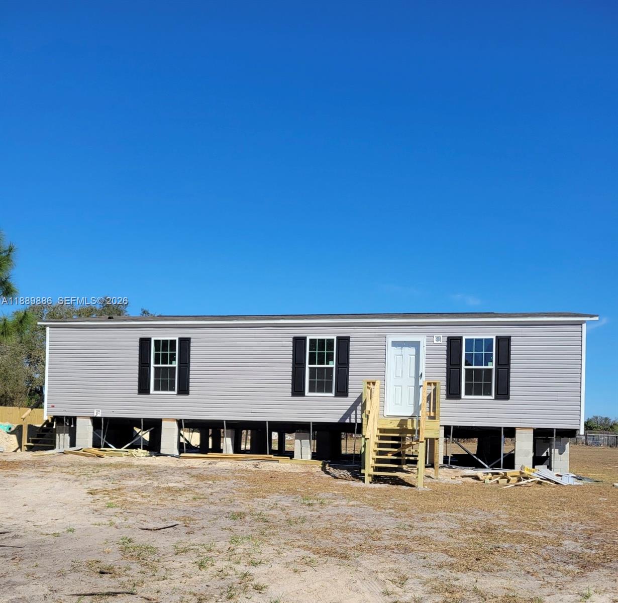 Be the first to live in this brand new beautiful double wide manufactured home awaits you in peaceful Montura Ranches. Find your perfect nature getaway in this gorgeous brand new 3 Bed/2 Bath, 1.25 acre, built in 2025. This gorgeous home is fully furnished with state of the art appliances and beautiful finishes! On Well & Septic with water filtration systems. Perfect place where outdoor enthusiasts can enjoy fishing and boating on Lake Okeechobee and other outdoor sports activities in the area. Close to US 27! A must see home!