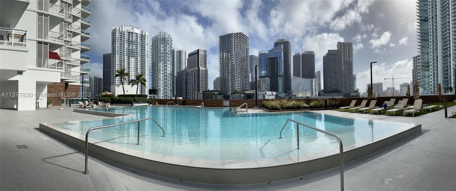 This exquisite 22nd-floor condo breathtaking views of Miami skyline. This unit is an open concept floor plan that seamlessly integrates the living, dining, and kitchen areas, making it perfect for entertaining guests or enjoying quality time with family. Lots of natural light to floods the living space, The kitchen has stainless steel appliances and quartz countertops. The living area opens up to a private balcony, where you can relax and take in the panoramic city views or enjoy your morning coffee as the sun rises over Miami. The building is conveniently located within walking distance to Brickell City Centre, Mary Brickell Village, and the Miami Riverwalk, offering endless dining, shopping, and entertainment options. It is also within close proximity to major highways.