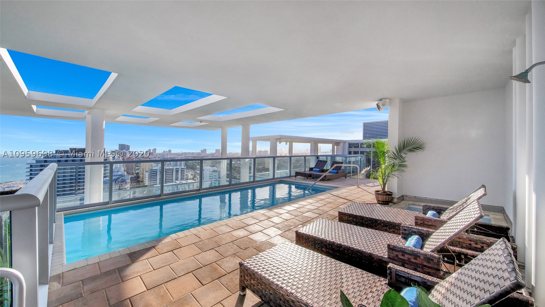 FIRST TIME LISTED! Experience unparalleled oceanfront living in this 2-story PH w/ over 10,000 SF of indoor-outdoor living space, in the heart of Miami Beach’s Faena District. This one-of-a-kind ‘mansion in the sky’ features breathtaking views overlooking the Ocean, South Beach, & Downtown. This PH is the ultimate space for entertaining, encompassing a private sprawling rooftop w/ a pool, an outdoor chef’s kitchen, a private elevator entrance, a state-of-the-art kitchen & living room, all with unobstructed views. This 4 bed, 4.5 bath masterpiece has wrap around balconies & an impeccably designed custom interior. A private poolside guest suite serves as a fifth bed & bath. The Caribbean features concierge service for beach & pool, 24 hr valet service, gym, and 2 assigned parking spaces.