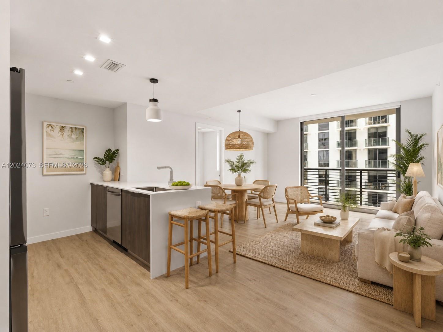 Step into the future of community-driven luxury living at the brand-new 2026 Flow House in Downtown Miami. This incredibly spacious 684. ft. 1-bedroom residence on the 18th floor is completely turnkey and ready for immediate move-in or rental income. The unit features an open-concept layout, an in-unit washer and dryer, and a private balcony offering vibrant city energy paired with partial water views.

Flow House redefines the Miami lifestyle with an unprecedented focus on connection, hosting over 30 networking and social events per month. The experience begins the moment you walk in, with a lively, high-quality coffee joint right in the lobby. Residents enjoy exclusive access to more than 25 world-class amenity spaces, including a resort-style pool, state-of-the-art gym, yoga room, social lounge, game room, and a private movie theater. For remote professionals, the building offers a comprehensive coworking setup complete with private offices and conference rooms—you literally never have to leave the building.

Priced at $599,000, this is a rare opportunity to secure a turnkey asset in one of Downtown Miami's most innovative and highly anticipated new developments. Perfect as a primary residence, a pied-à-terre, or a high-yield investment property.