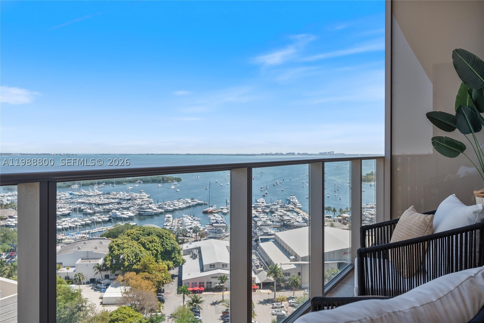 Come home to Mr. C Residences in Coconut Grove’s sought-after Bayshore Tower, where modern luxury is paired with timeless European design. Introducing Unit 1608, a never-lived-in residence offering 660 square feet of elegant living space, 112 square feet balcony (per developer). This pristine unit delivers a seamless indoor-outdoor flow with a private balcony overlooking Biscayne Bay, creating a serene and elevated living experience. Inside, refined finishes define the space, including custom Italian cabinetry, premium Sub-Zero and Wolf appliances, and sleek terrazzo and quartz surfaces. Residents enjoy access to an exceptional collection of amenities designed for comfort and lifestyle. These include 24-hour concierge service, a fully equipped fitness center, Peloton and yoga studios, a dedicated Pilates room, children’s playroom, teen room, game lounge, library, billiards area, media and business centers, an elegant residents’ club room, restaurant, and two resort-style pools. Located in the heart of Coconut Grove, the residence offers a truly accessible lifestyle just moments from CocoWalk’s dining and shopping, the open green spaces of Peacock Park and Regatta Park, and waterfront favorites like Bayshore Club. Cafés, marinas, boutiques, and scenic bayfront paths are all just steps away.
Additional Details:
*UNIT NEVER LIVED IN, BRAND NEW*
1 assigned parking space located on the 2nd floor, steps from the building entrance, with an included electric vehicle charging port.