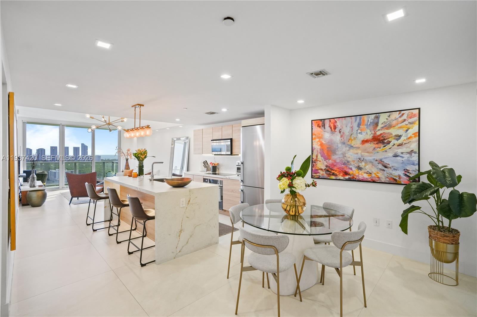 Astonishing 2 Bedroom and 2 Complete Bathrooms in the best line at the luxury condo THE HARBOUR. This beautifully decorated and fully equipped condo has a modern open kitchen with Liebherr & Smeg appliances, Closets utilized at its fullest, comfortable dining and living area, and a wide-open balcony. 

The property features brand new kitchen countertops, updated bathrooms with a modern design, and a second bedroom equipped with a murphy bed, allowing the space to function seamlessly as a home office or guest room.  

Enjoy majestic views of the Bay and Sunny Isles' skyline from floor to ceiling windows that grant you unparalleled vistas throughout the condo. THE HARBOUR is a Full-service building offering concierge, Spa, Fitness Center, Pool, Tennis and Basketball courts, open Kid's Playground, Picnic area, Bikes storage, Valet and much more!
PROPERTY CAN BE RENTED FURNISHED, UNFURNISHED OR PARTIALLY FURNISHED.