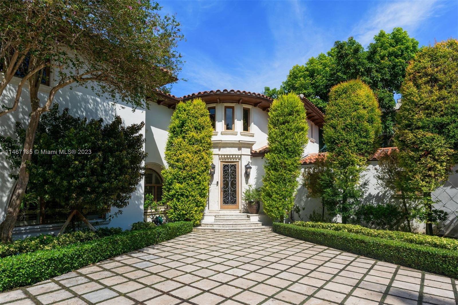 Enjoy coveted Sunset Island living in this beautiful Santa Barbara style waterfront residence on Sunset Island IV, the most walkable of the 4 islands. Experience your private sanctuary, where an expansive 208ft of pristine water frontage opens to reveal a dock and boat lift accompanied by a summer kitchen & 26ft long pool. The property showcases a gourmet kitchen with Sub-Zero appliances, wine cooler, private gym, sun-filled Master Suite with tranquil sitting areas.  The 23,237 SF lot is also the perfect canvas to build the home of your dreams with unparalleled linear feet on water. Steps away from all that Sunset Harbour has to offer: sunrise yoga at Modo, breakfast at Pura Vida, coffee at Panther and fresh croissants from neighborhood favorite, True Loaf Bakery.