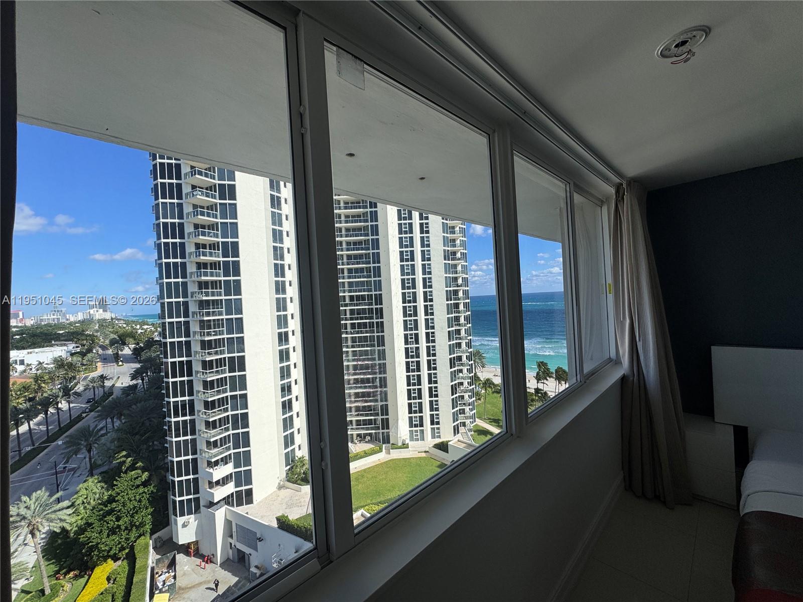 Spectacular studio in a condo-hotel with no rental restrictions. Daily, weekly, monthly, or short-term rentals allowed. Fully renovated and tastefully furnished. Partial ocean and city views. Beach service included. Utilities included: electricity, cable, and TV. One valet parking space included. Excellent Sunny Isles Beach location, walking distance to shops, restaurants, and just 2 minutes from Aventura Mall. Owner also owns three additional units in the building (#836, #1004, and #1018), offering a great opportunity to assemble an investor package.