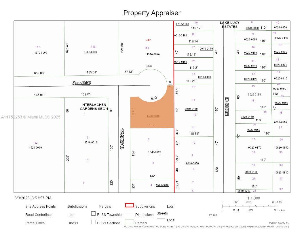 Build your dream home on this vacant lot located at 256 ORCHID AV. INTERLANCHEN, FL located in Putnam County.
Not much land left in Florida. Take advantage and dream big. This city is surrounded by lakes