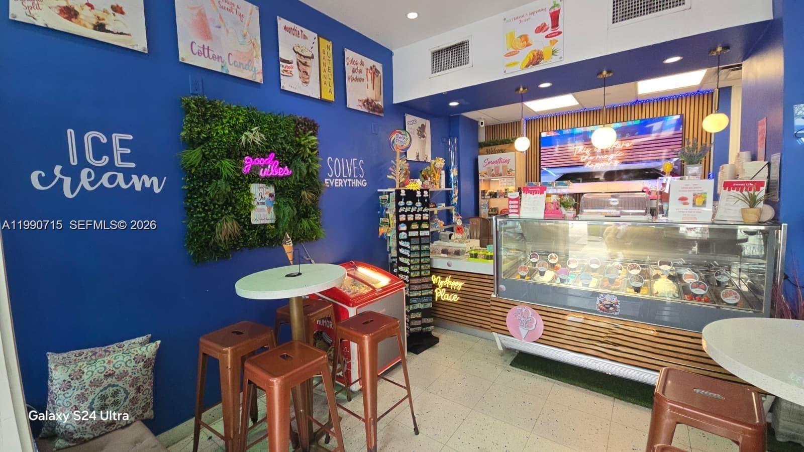 Gelato/Ice Cream shop For Sale in Miami Beach. This is a turnkey asset sale is located in a world-class pedestrian district of Miami Beach. This modern, fully equipped facility is strategically positioned in a high-traffic retail corridor that attracts millions of annual visitors and is surrounded by luxury hotel anchors and national retail brands. The sale includes all professional-grade equipment, custom high-end interior build-outs, and a proven 24-hour operational footprint, offering an immediate cash-flow opportunity for an owner-operator or E-2 Visa investor. Start operating right away, in one of the most prestigious, recession-resistant tourist hubs in the country. As full time restaurant business brokers, we’re always ready to help, contact us today.