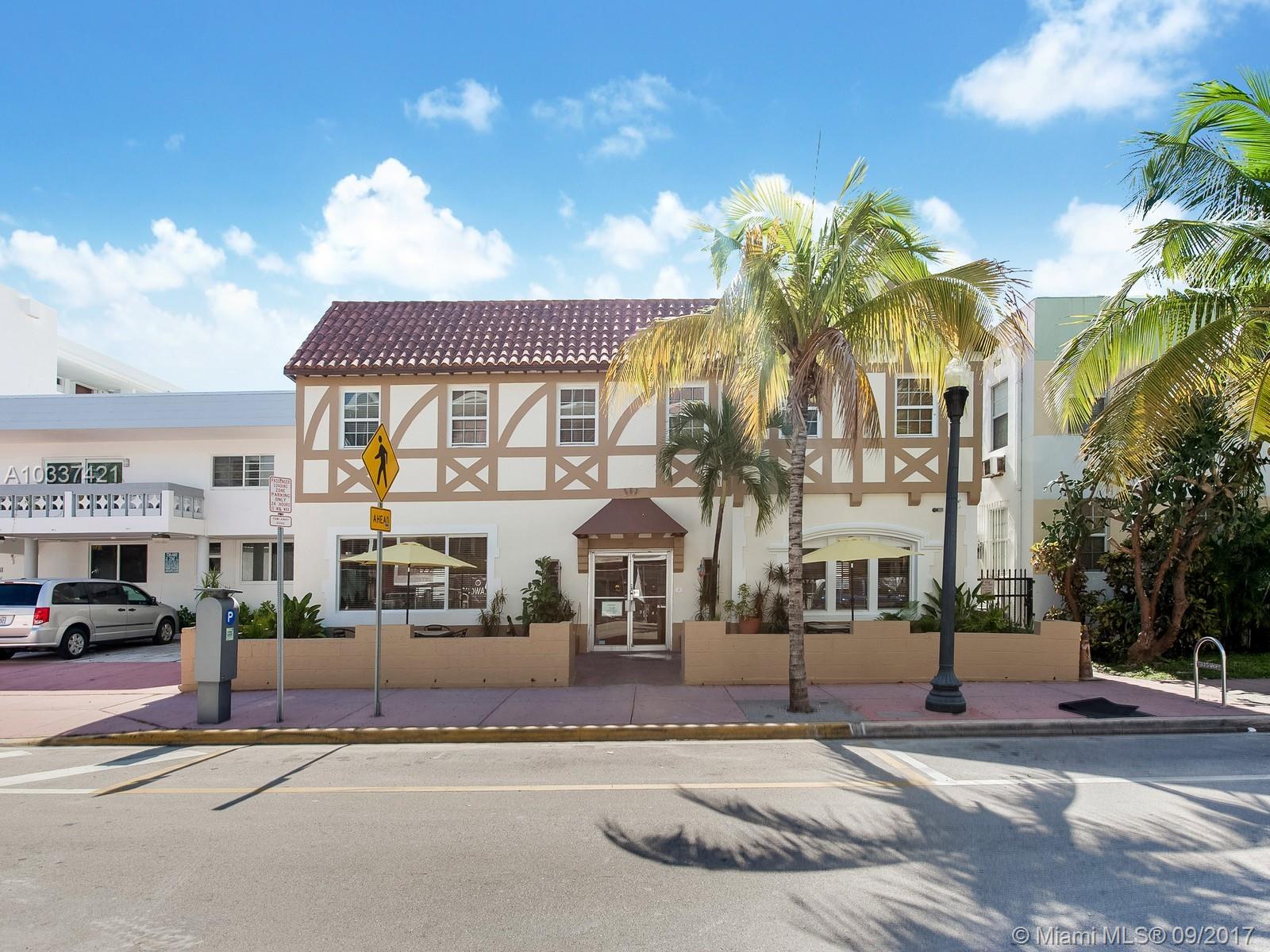 Rare hospitality offering in prime South of Fifth enclave, one block from the ocean in South Beach. This stylish and warm, 8,766 SqFt, two-story, 26 room hostel includes all new flooring, upgraded en-suite bathrooms, on site laundry, over-sized lobby, common area kitchen, freshly painted exterior and recently completed 40 year re-certification. Operating as Jazz on South Beach Hostel, the property currently holds 196 beds with potential capacity to increase to 218 beds. Feasibility study done for 3rd floor addition  & new owner can activate lobby with liquor license/ food and beverage. Steps to the best restaurants, nightlife, and retail; this property is central to the fashion, art, and culture that is Miami Beach.