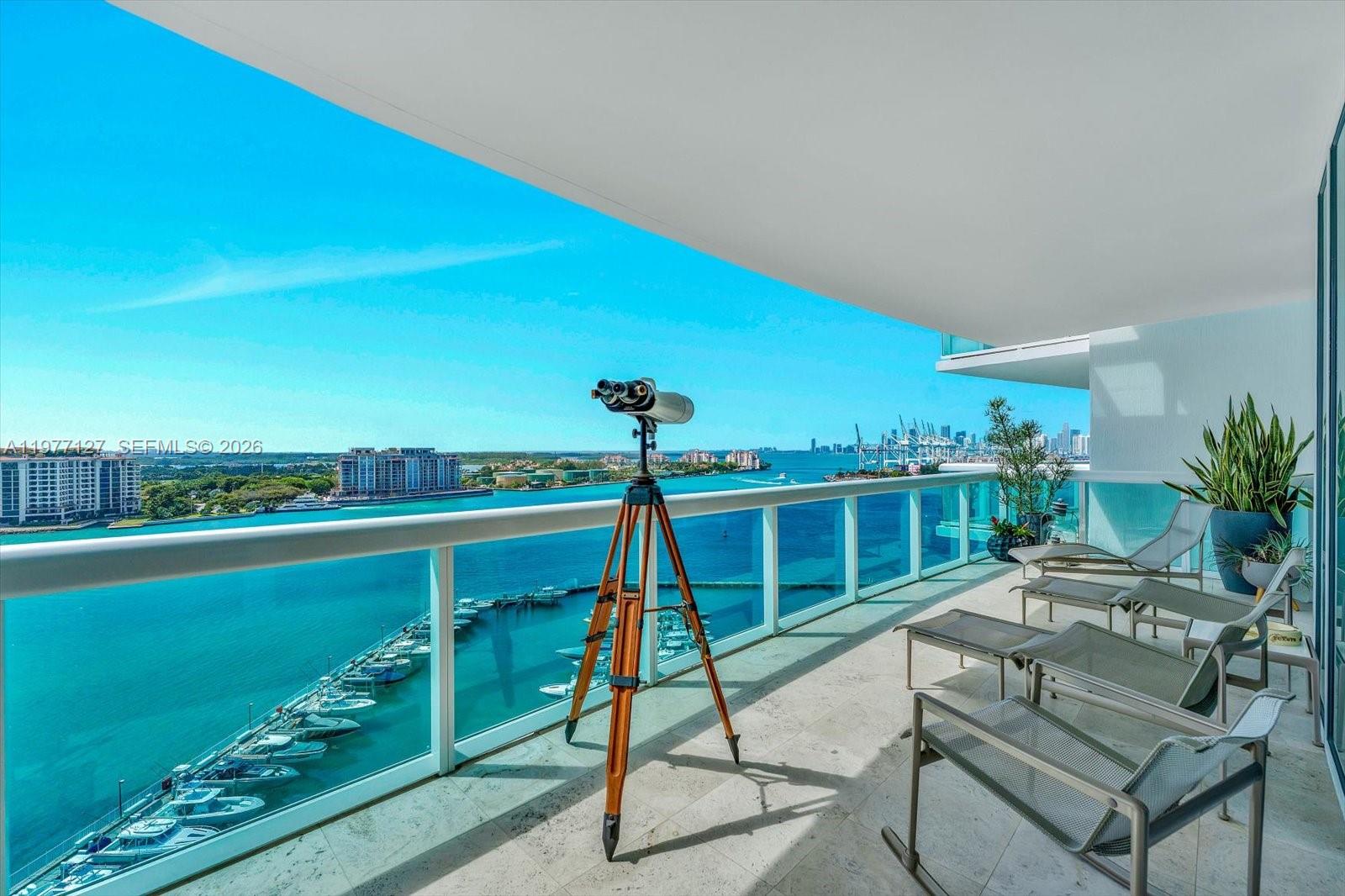 Experience refined coastal living in this exquisitely renovated 15th-floor flow-through residence at Miami Beach’s premier waterfront address, Murano at Portofino. Designed for the most discerning buyer, this stunning home showcases expansive north and south exposures, capturing breathtaking sunrise and sunset views over the Atlantic Ocean, Fisher Island, and the iconic Miami skyline.
Spanning 2,008 square feet, the thoughtfully designed layout features two generously sized bedrooms plus a versatile den, and 2.5 beautifully appointed baths. The luxurious primary suite offers a spacious spa-inspired bathroom, creating a serene retreat of comfort and sophistication.
Residents enjoy world-class amenities, elite security, and the ultimate in privacy—an exclusive lifestyle that only Murano at Portofino can provide.