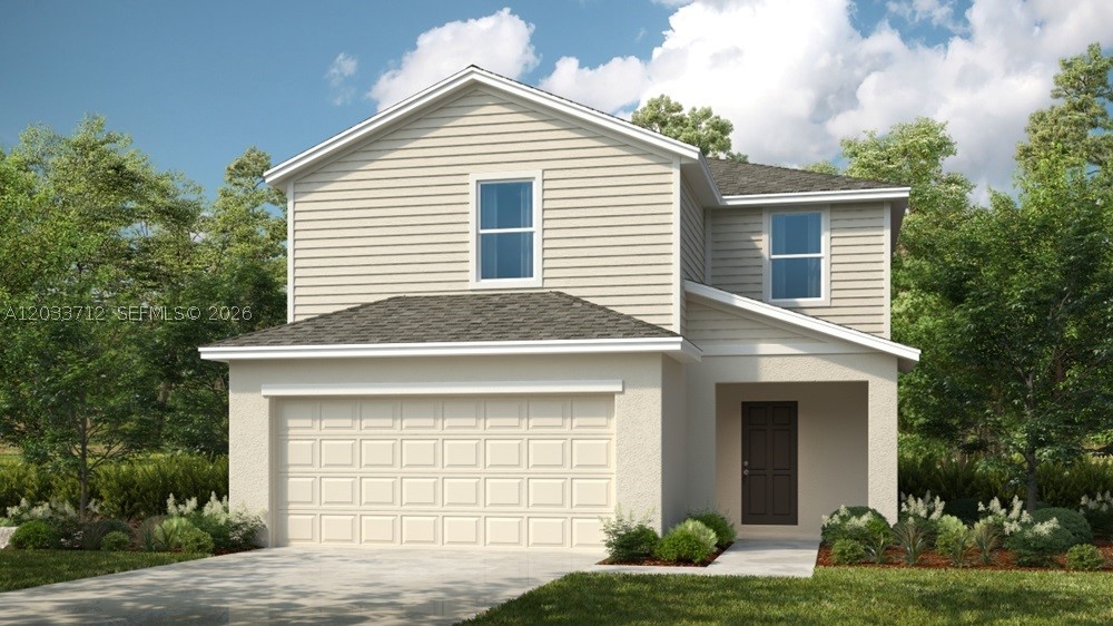 What's Special: White Cabinets | Flat Lot | Deep Backyard. New Construction - June Completion! Built by America's Most Trusted Home Builder. Welcome to the Dove at 6512 Equinox Lane in Solena! This home offers a bright and open layout that begins with a welcoming foyer leading into the spacious great room, dining area, and a stylish kitchen with a large island that invites conversation to flow easily. A private patio extends the living space outdoors and creates a peaceful spot to enjoy quiet Florida mornings or relaxed evenings. Upstairs, the primary suite provides a calming retreat with a walk-in shower, a dual sink vanity, and a generous walk-in closet. Two secondary bedrooms, a shared full bathroom, and a handy laundry closet round out the second floor and bring comfort to everyday living. Solena is a welcoming new community in North Fort Myers, conveniently located off Slater Road near Bayshore for easy access to I-75 and local attractions. With no CDD fees and a non-flood-zone location, living here feels even more enjoyable. Enjoy the Florida outdoors at nearby beaches, parks, and the Great Calusa Blueway Trail, or spend the day on Sanibel Island, at Gulf Coast Town Center, or Edison Mall. Sports fans can also catch spring training games for the Red Sox and Twins, all just a short drive from downtown Fort Myers. Photos are for representative purposes only. MLS#A12033712